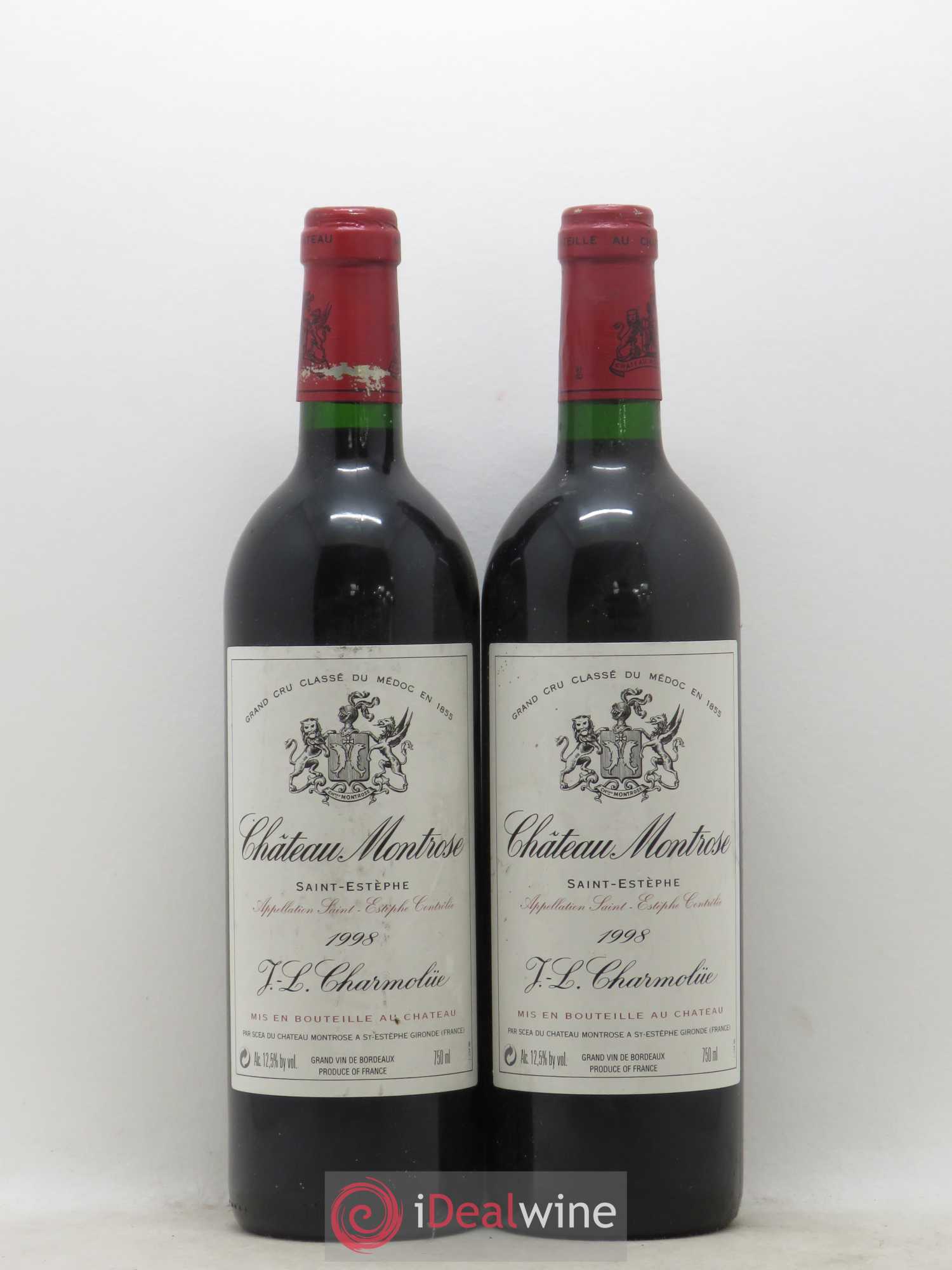 Château Montrose 2ème Grand Cru Classé 1998 - Lot de 2 bouteilles - 0