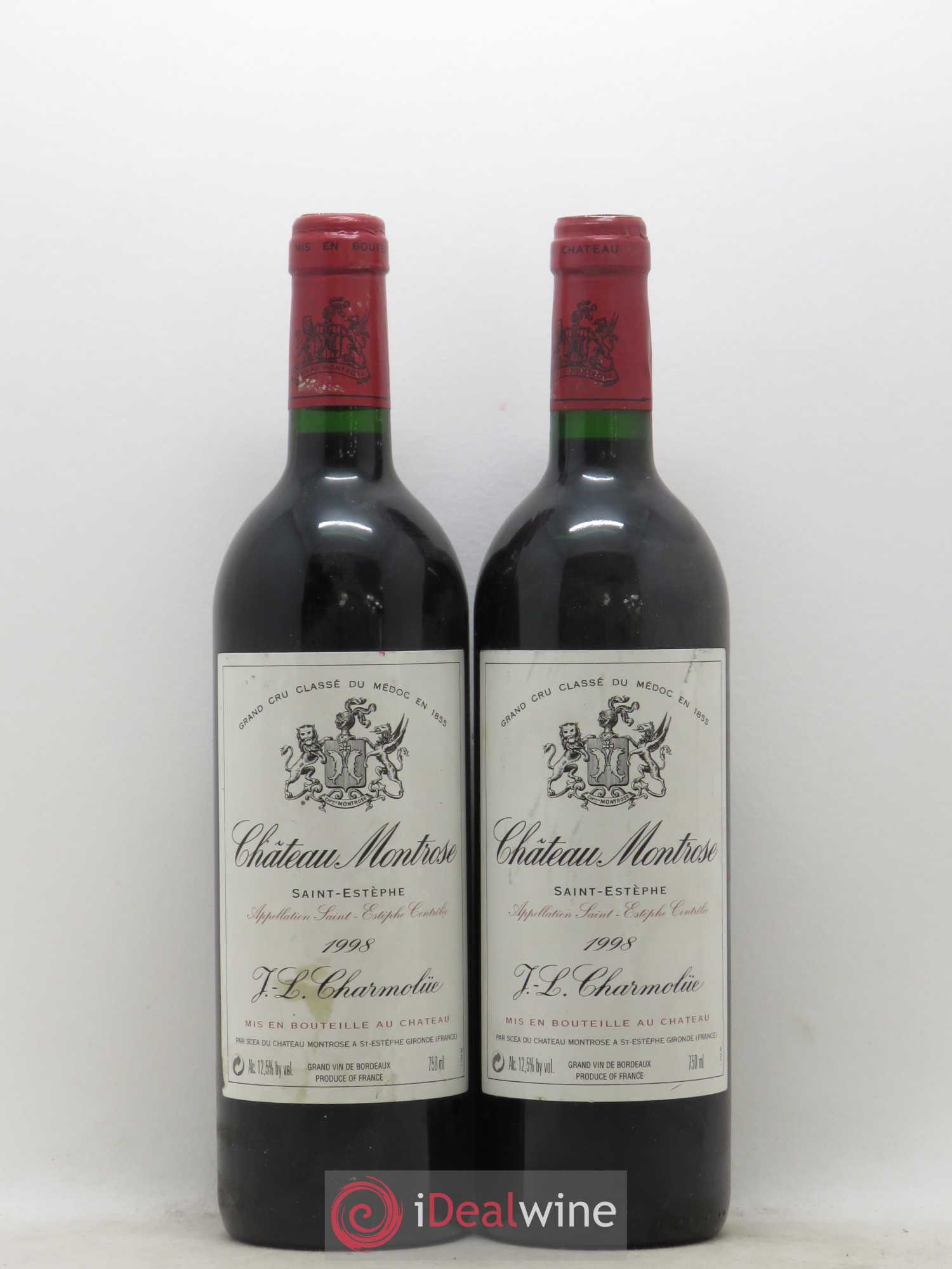 Château Montrose 2ème Grand Cru Classé 1998 - Lot de 2 bouteilles - 0