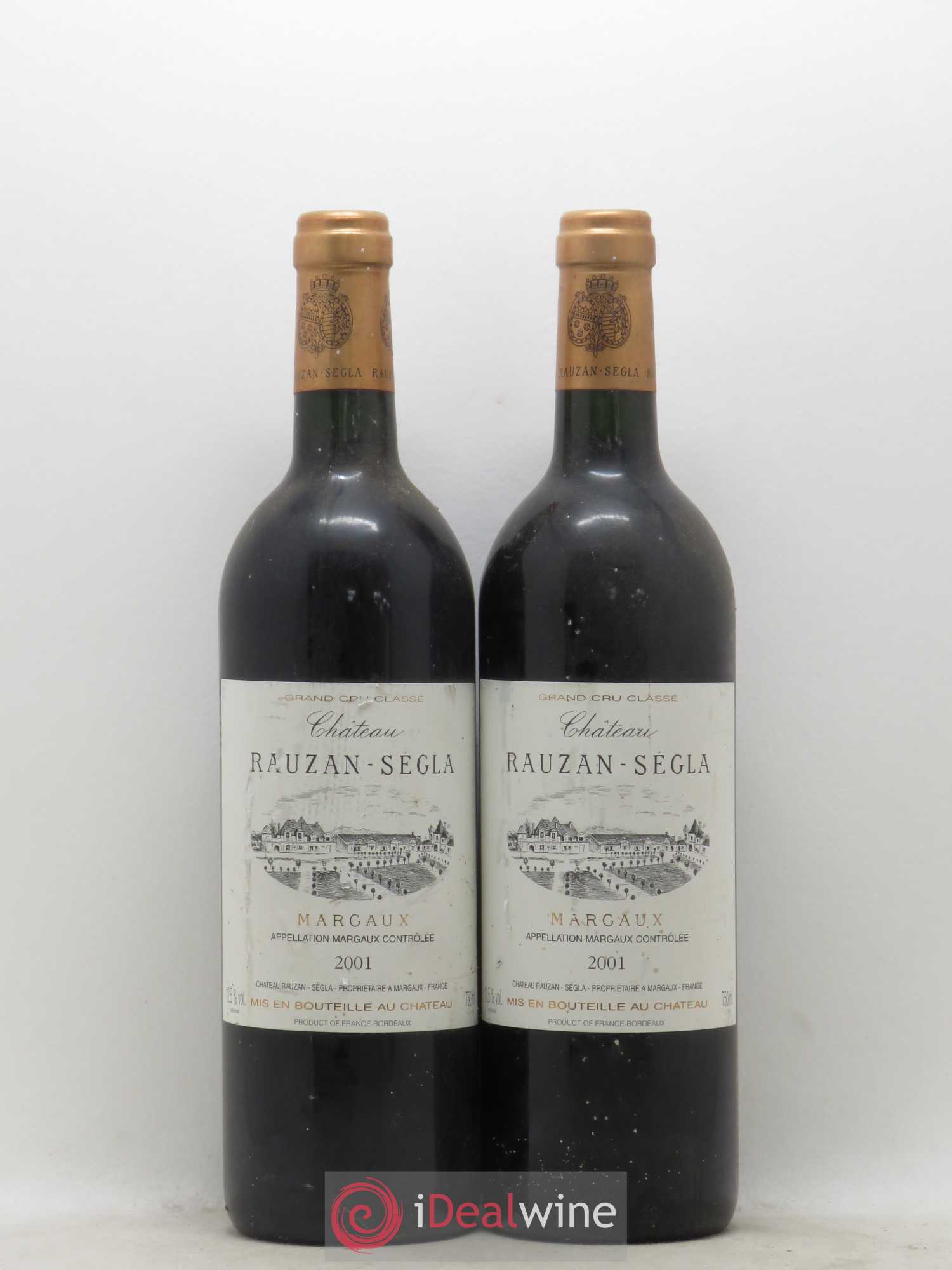 Château Rauzan Ségla Grand Cru Classé 2001 - Lot de 2 bouteilles - 0
