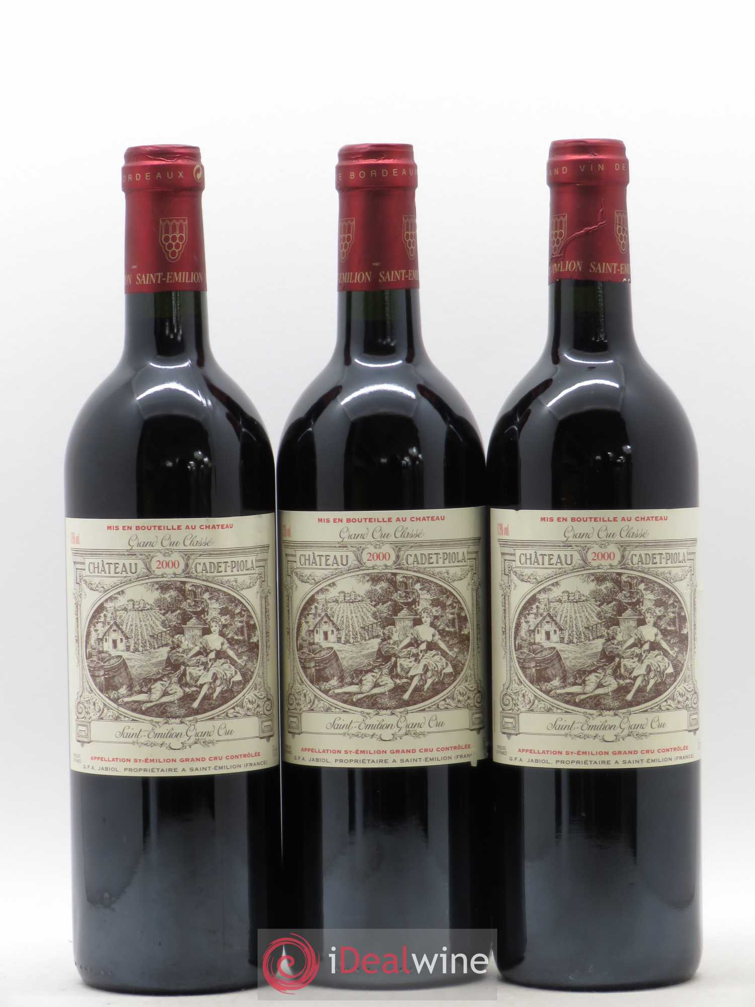 Château Cadet Piola Grand Cru Classé 2000 - Lot de 6 bouteilles - 2