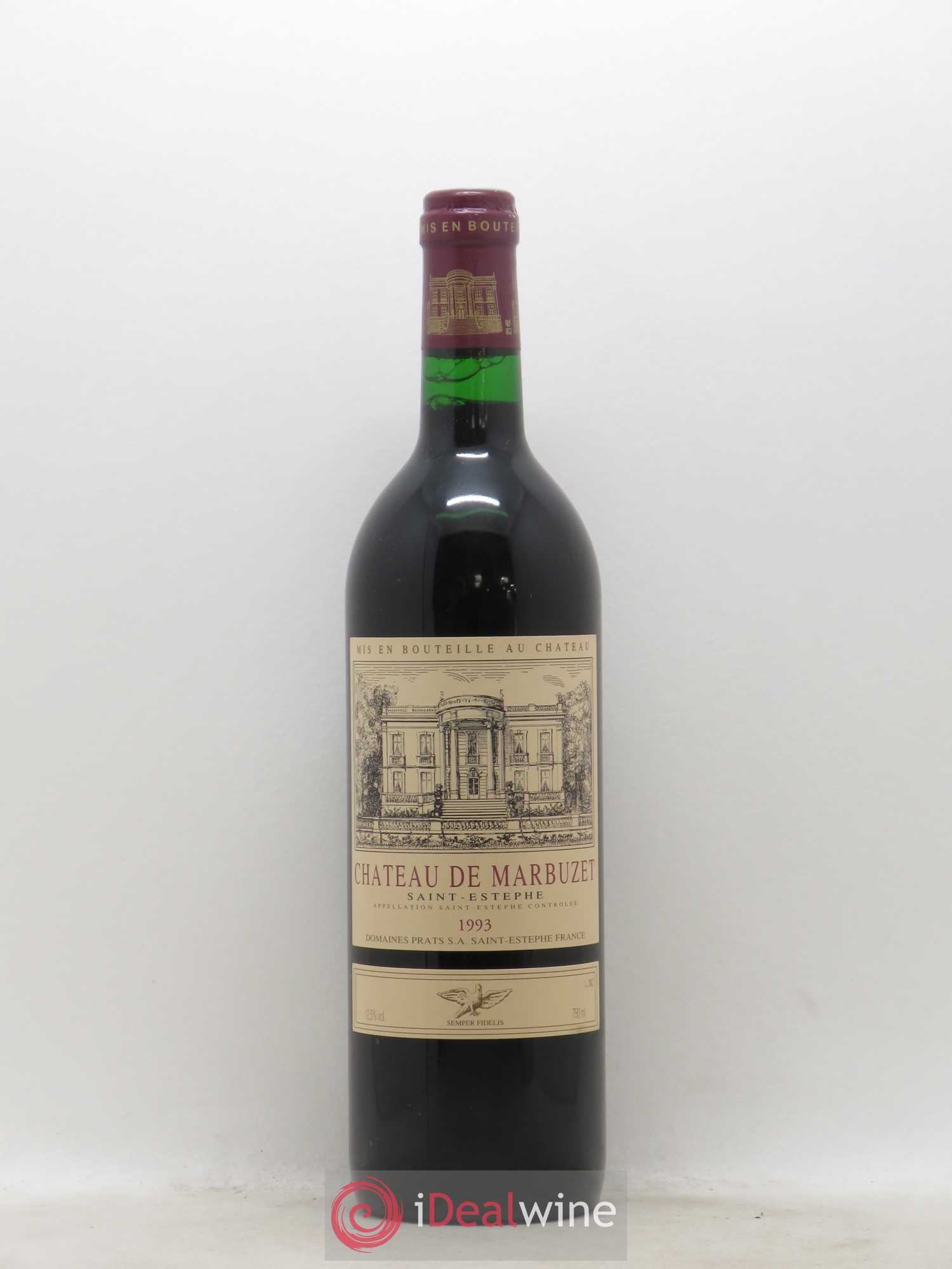 Château de Marbuzet Cru Bourgeois 1993 - Lot de 1 bouteille - 0