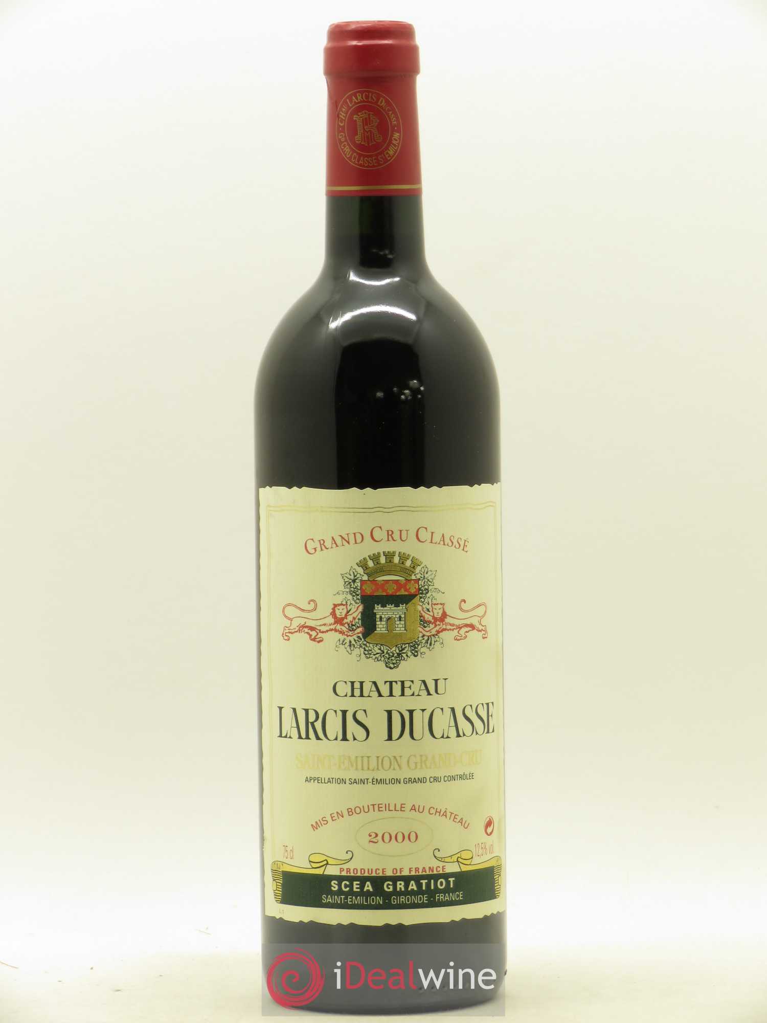 Château Larcis Ducasse 1er Grand Cru Classé B 2000 - Lot de 1 bouteille - 0