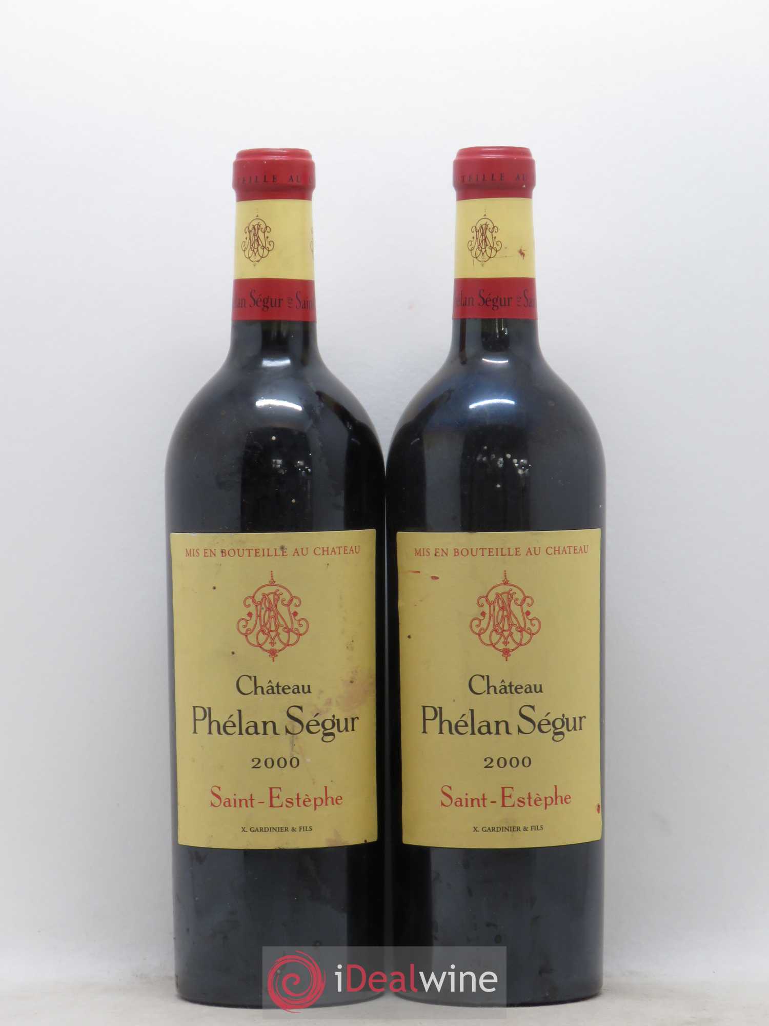 Château Phélan Ségur 2000 - Lot de 2 bouteilles - 0