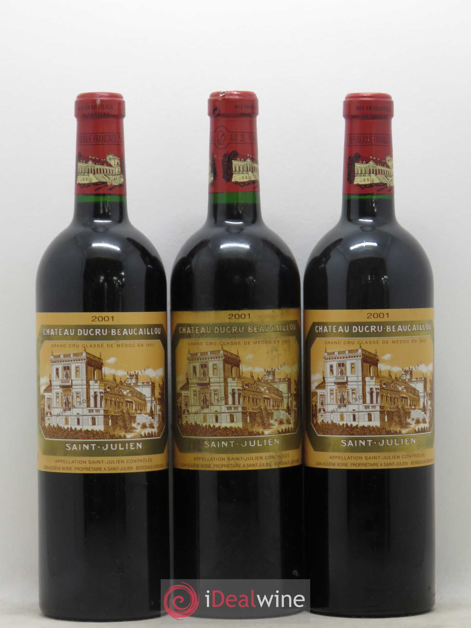 Château Ducru Beaucaillou 2ème Grand Cru Classé 2001 - Lot de 3 bouteilles - 0