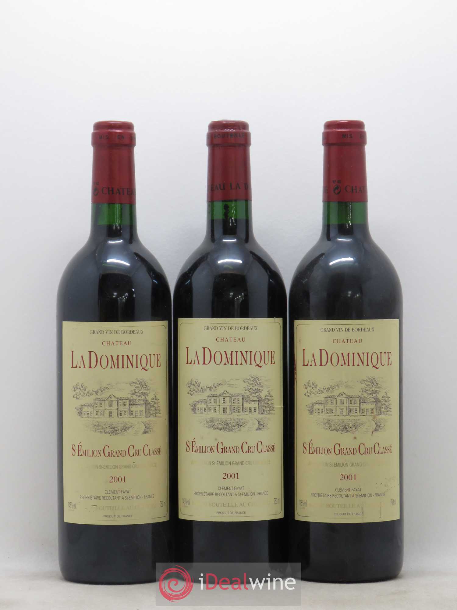Château la Dominique Grand Cru Classé 2001 - Lot de 6 bouteilles - 2