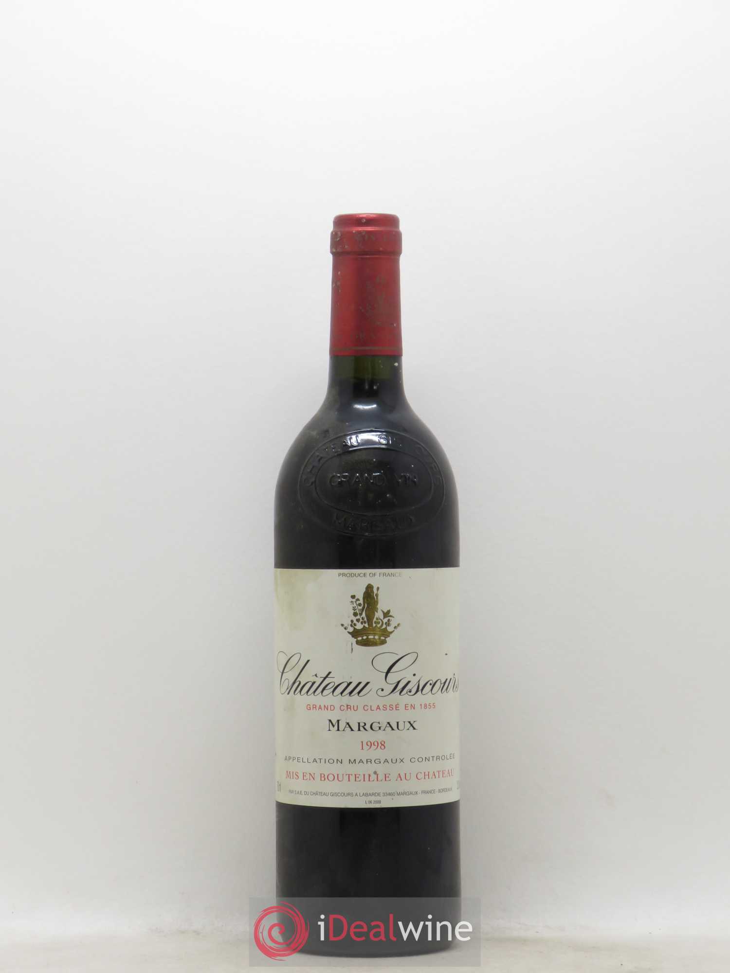Château Giscours 3ème Grand Cru Classé 1998 - Lot de 1 bouteille - 0