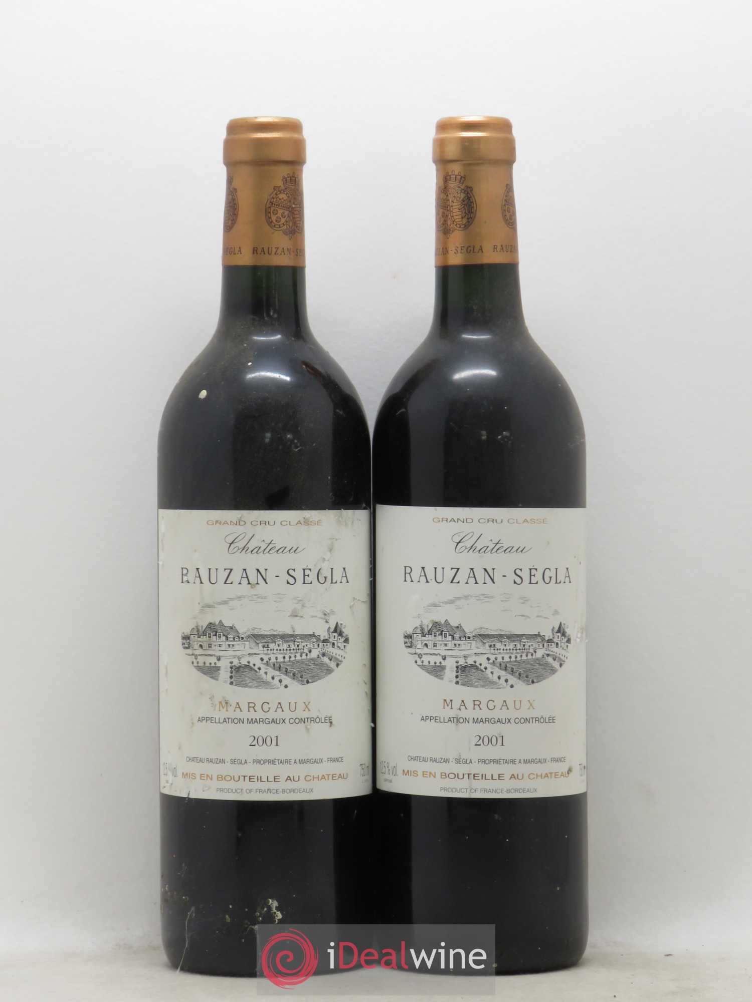 Château Rauzan Ségla Grand Cru Classé 2001 - Posten von 2 Flaschen - 0