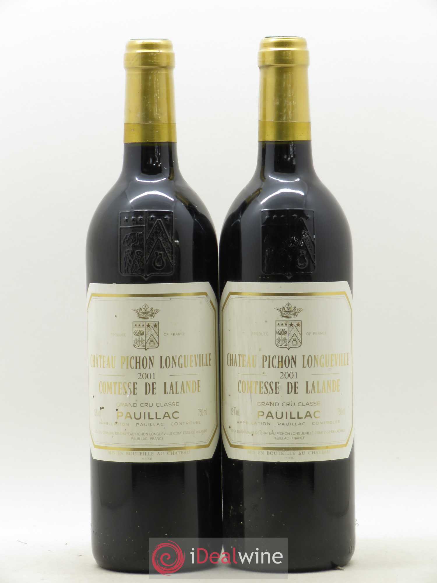 Château Pichon Longueville Comtesse de Lalande 2ème Grand Cru Classé 2001 - Lot de 2 bouteilles - 0