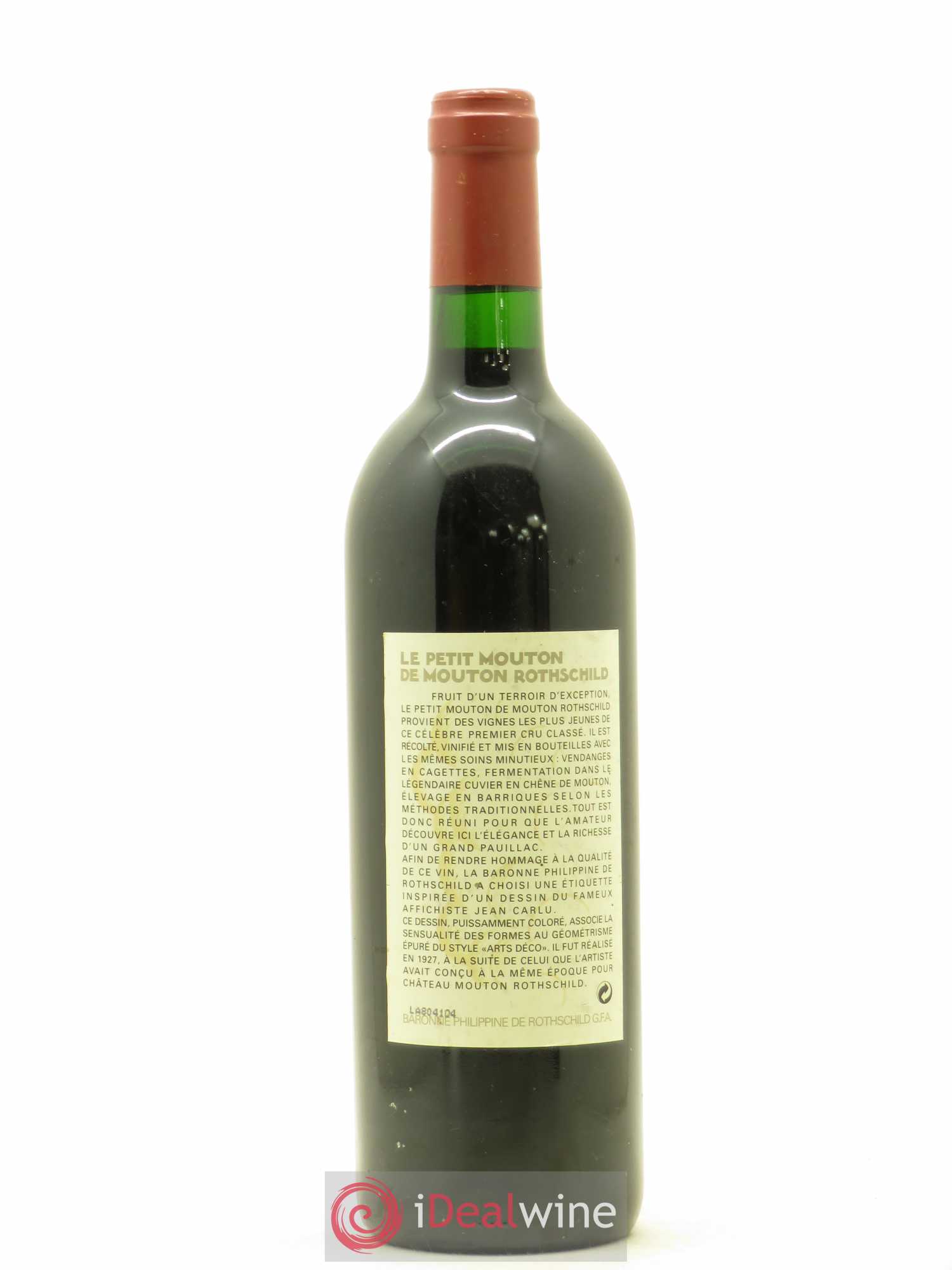 Petit Mouton Second Vin 1998 - Lot de 1 bouteille - 1