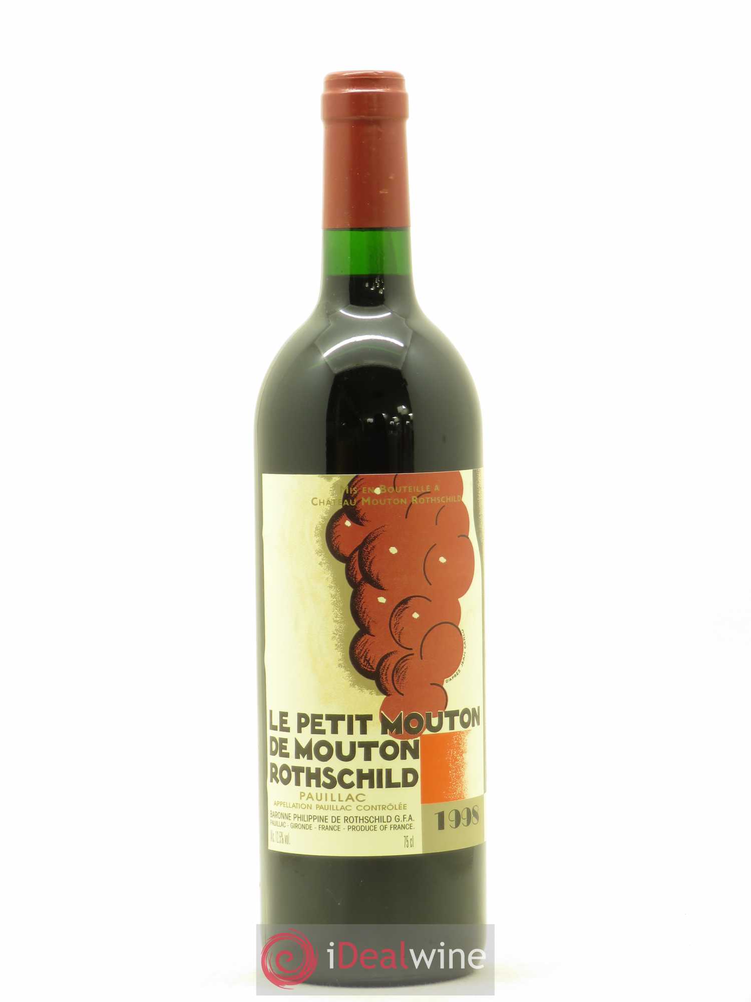 Petit Mouton Second Vin 1998 - Lot de 1 bouteille - 0