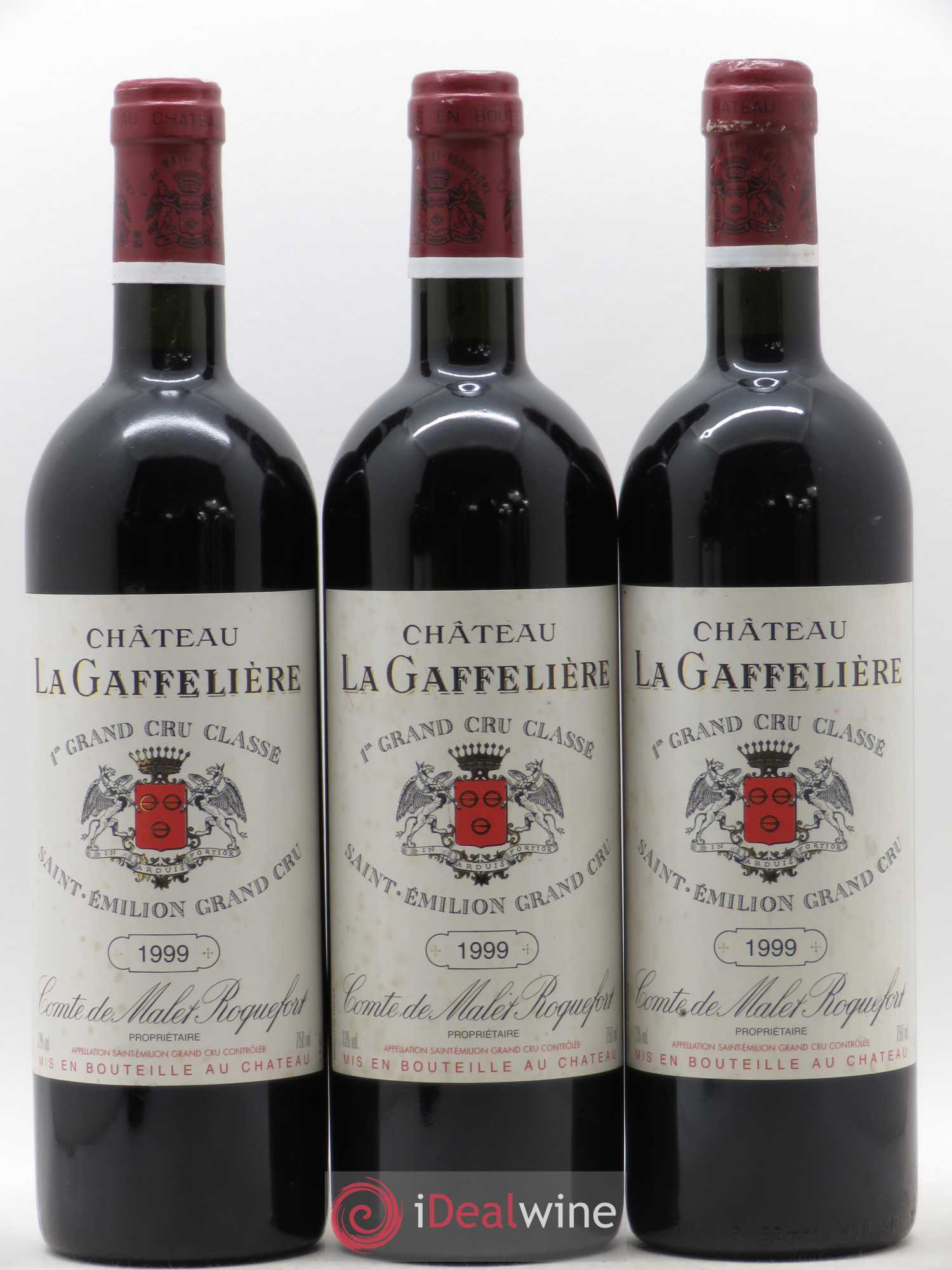 Château la Gaffelière 1er Grand Cru Classé B 1999 - Lot de 3 bouteilles - 0