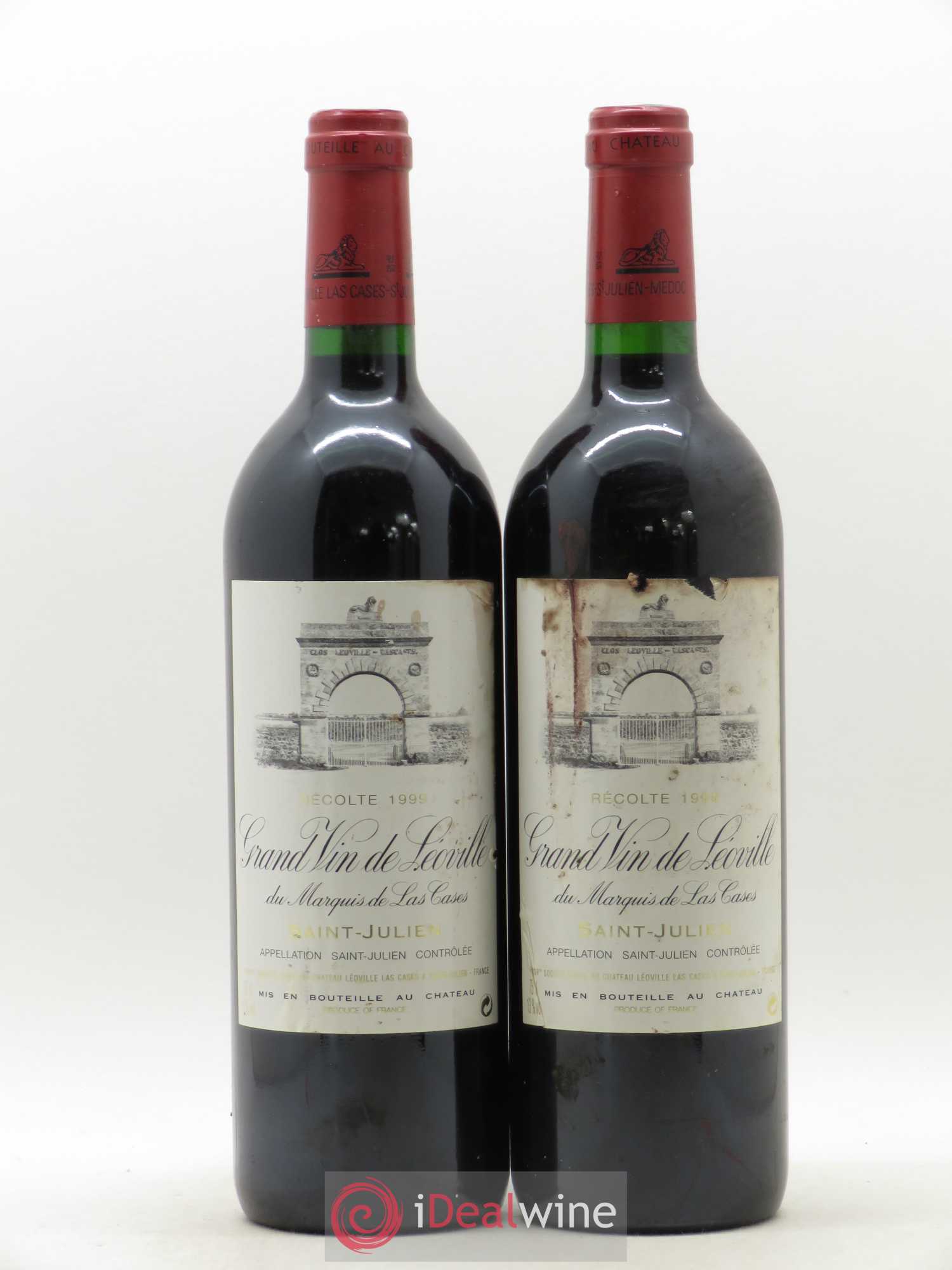Château Léoville Las Cases 2ème Grand Cru Classé 1999 - Lot de 2 bouteilles - 0