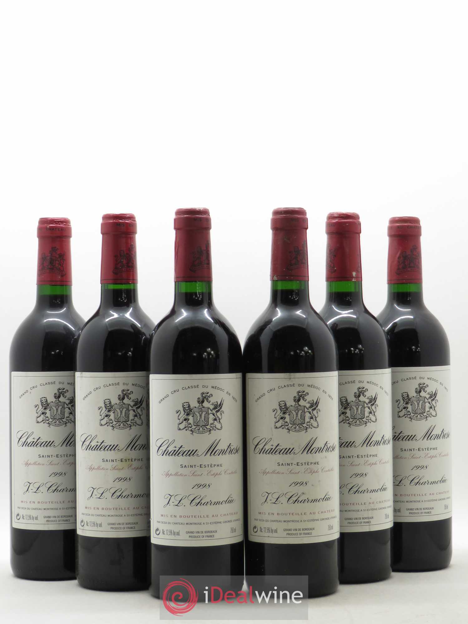Château Montrose 2ème Grand Cru Classé 1998 - Lot de 6 bouteilles - 0