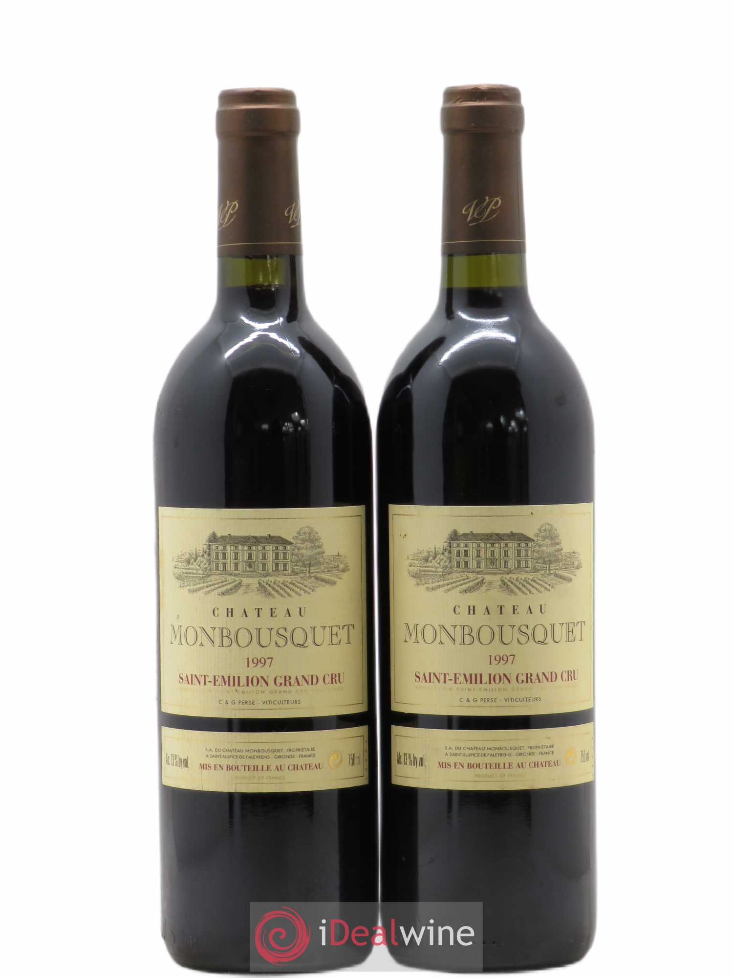 Château Monbousquet Grand Cru Classé 1997 - Lot de 2 bouteilles - 0
