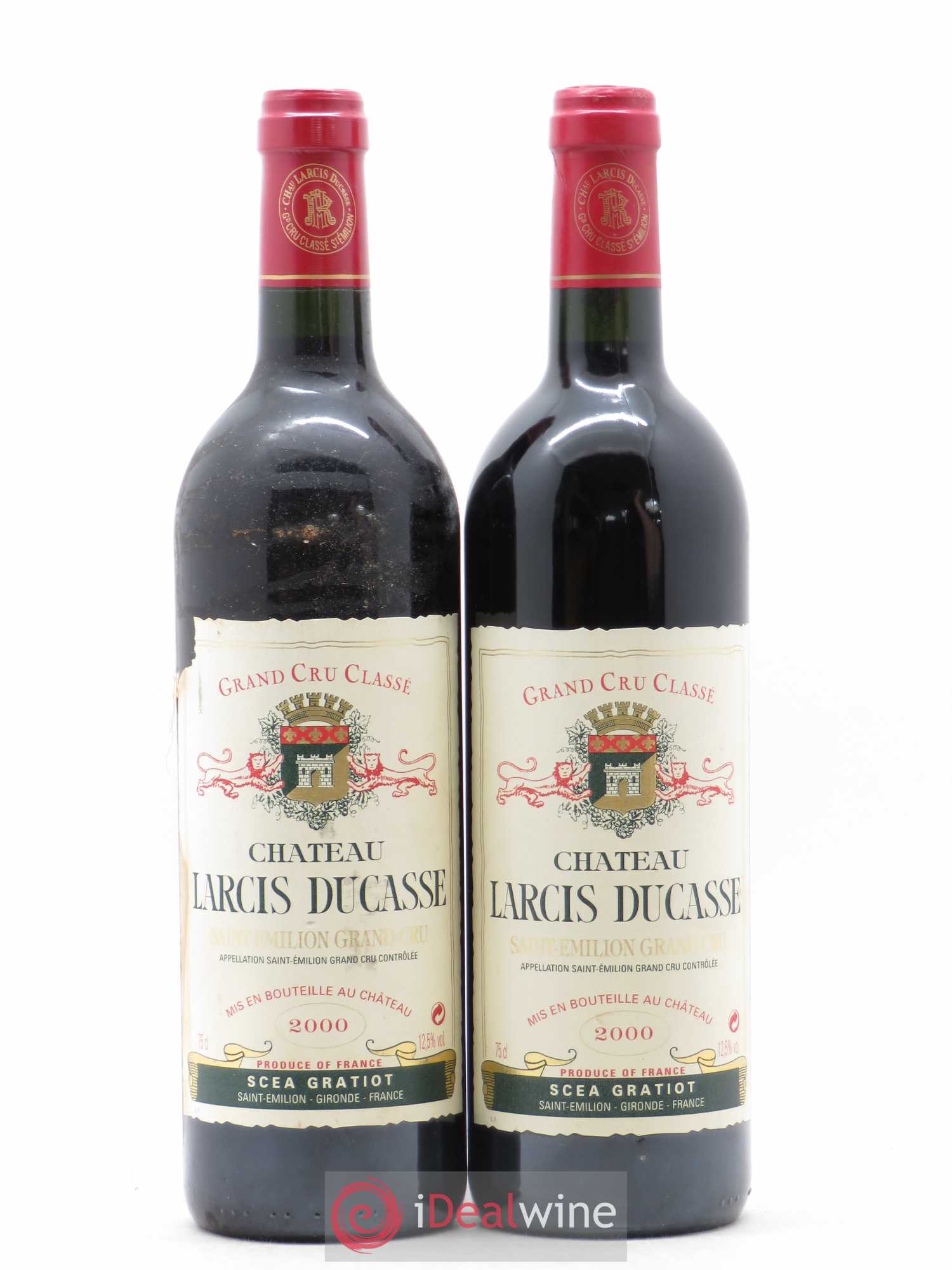 Château Larcis Ducasse 1er Grand Cru Classé B 2000 - Lot de 2 bouteilles - 0