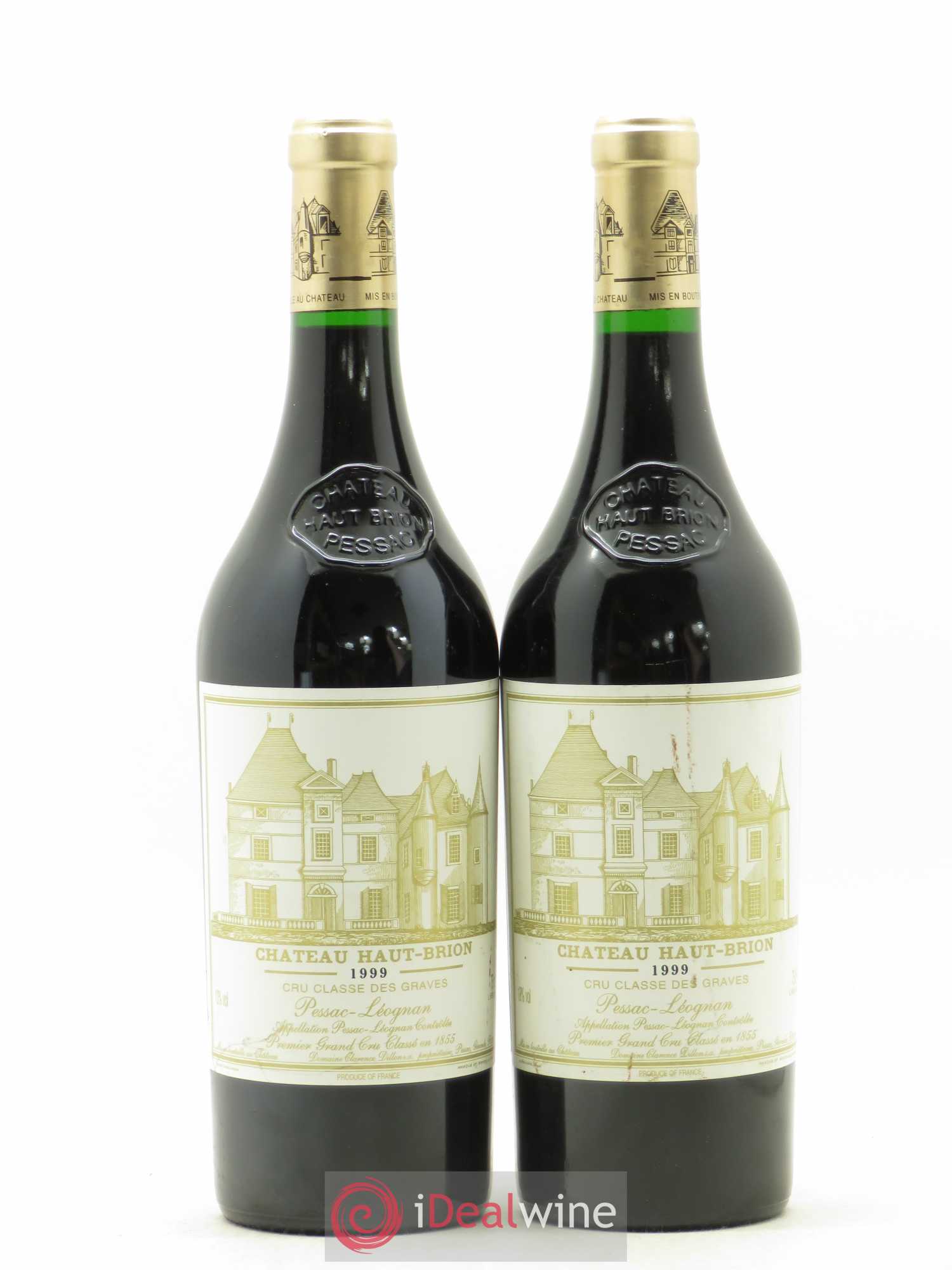 Château Haut Brion 1er Grand Cru Classé 1999 - Lot de 2 bouteilles - 0