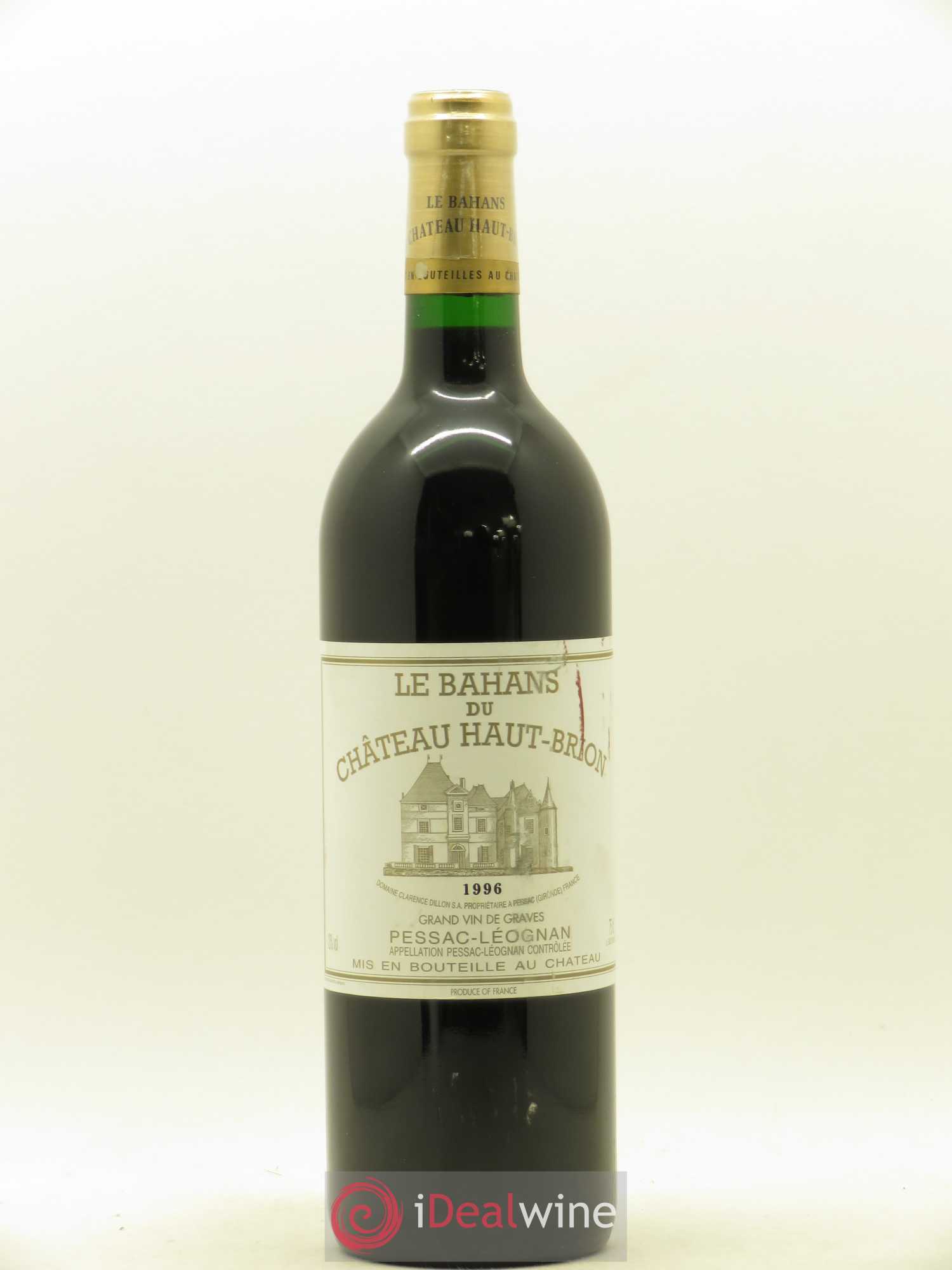 Clarence (Bahans) de Haut-Brion Second Vin 1996 - Lot de 1 bouteille - 0
