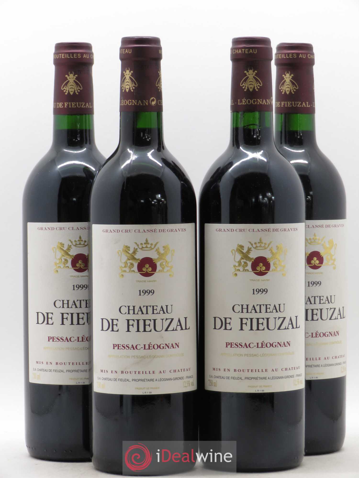 Château de Fieuzal Cru Classé de Graves 1999 - Lot de 4 bouteilles - 0
