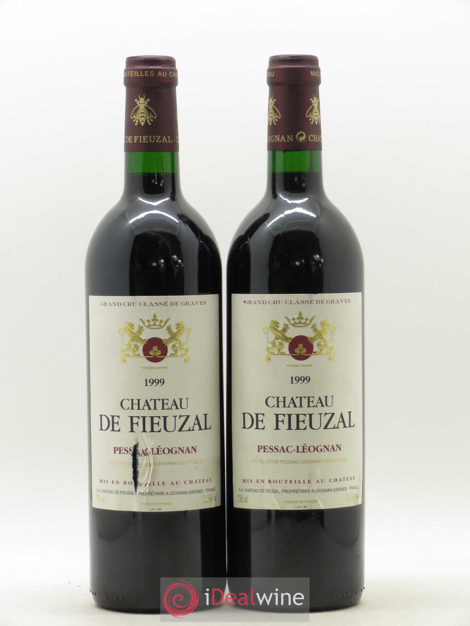 Château de Fieuzal Cru Classé de Graves 1999 - Lot de 2 bouteilles - 0