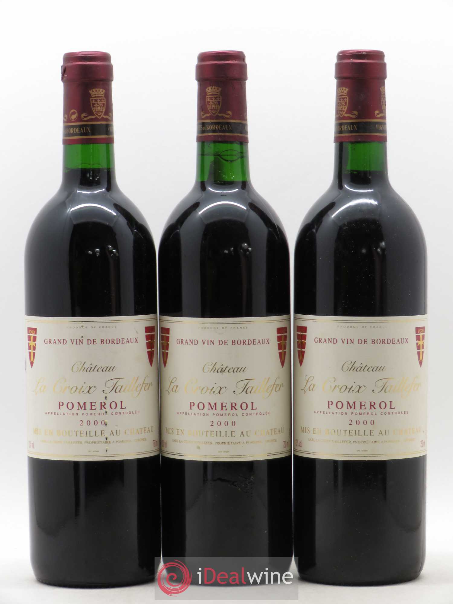 Château la Croix Taillefer 2000 - Lot de 3 bouteilles - 0