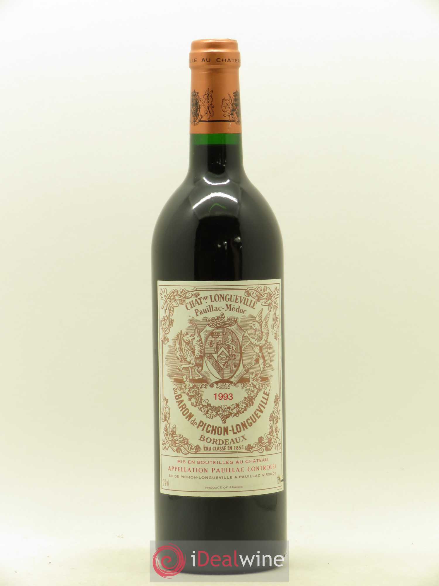 Pichon Longueville Baron 2ème Grand Cru Classé 1993 - Lot de 1 bouteille - 0