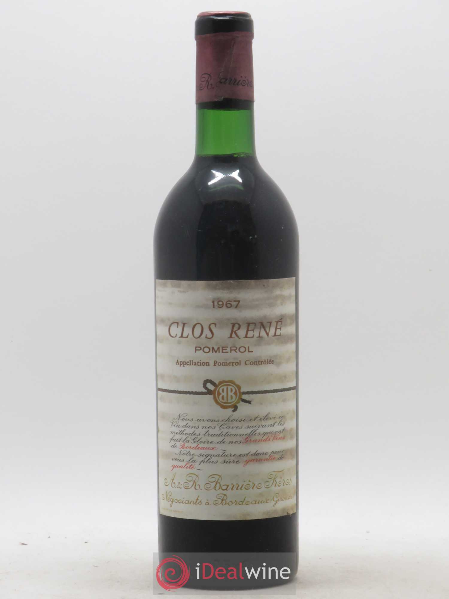 Clos René 1967 - Posten von 1 Flasche - 0