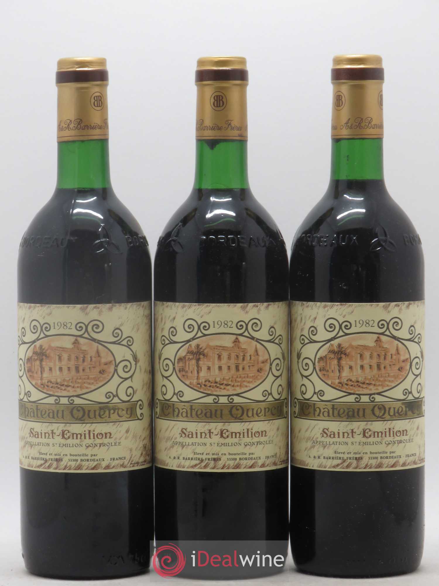 Saint-Émilion Château Quercy 1982 - Posten von 3 Flaschen - 0