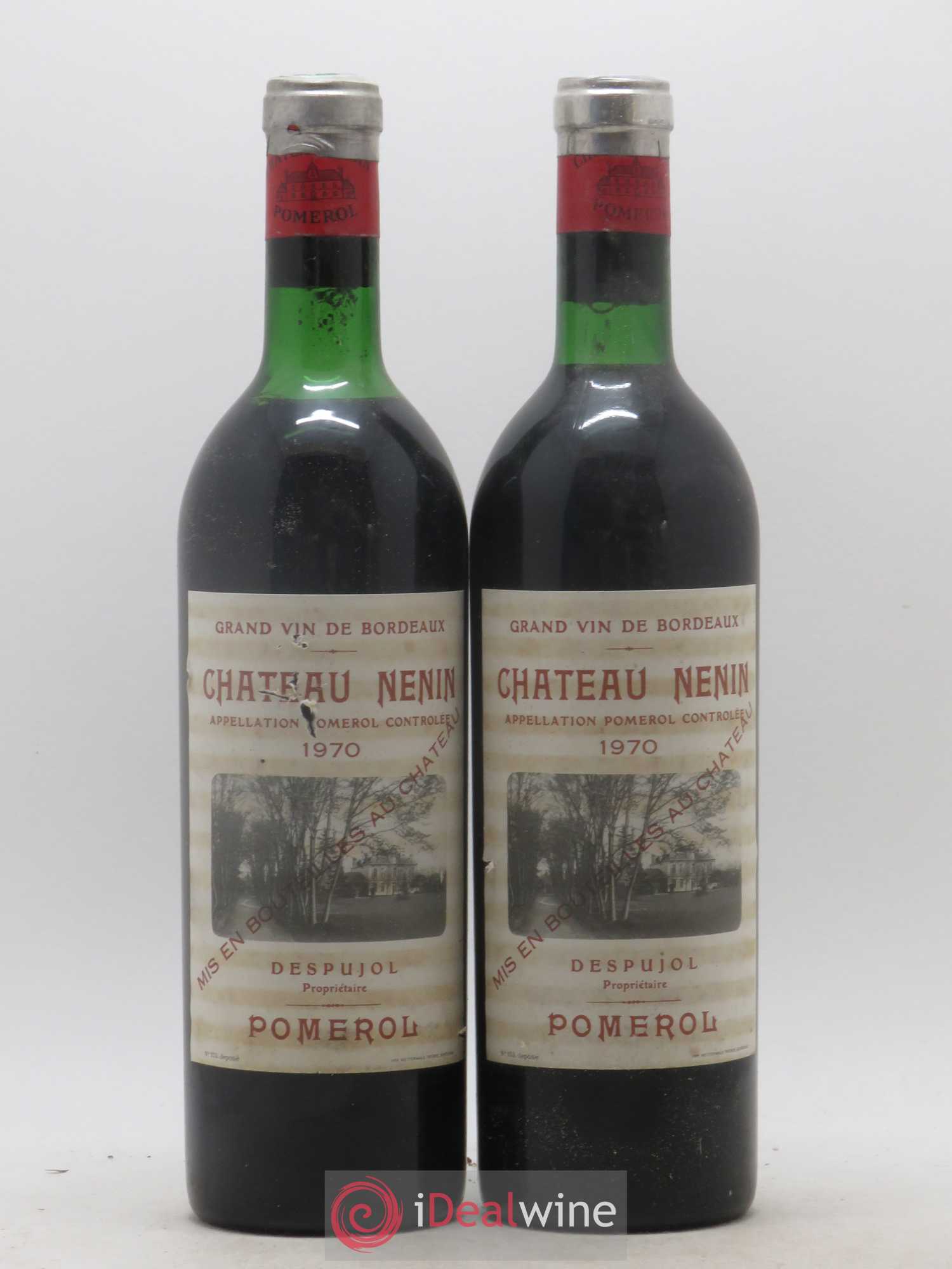 Château Nenin 1970 - Lot de 2 bouteilles - 0