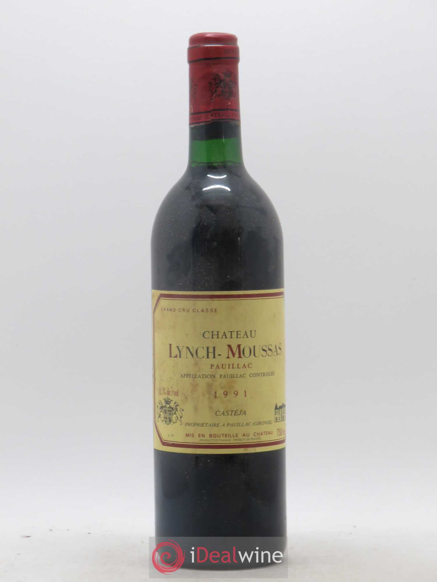 Château Lynch Moussas 5ème Grand Cru Classé 1991 - Lot de 1 bouteille - 0