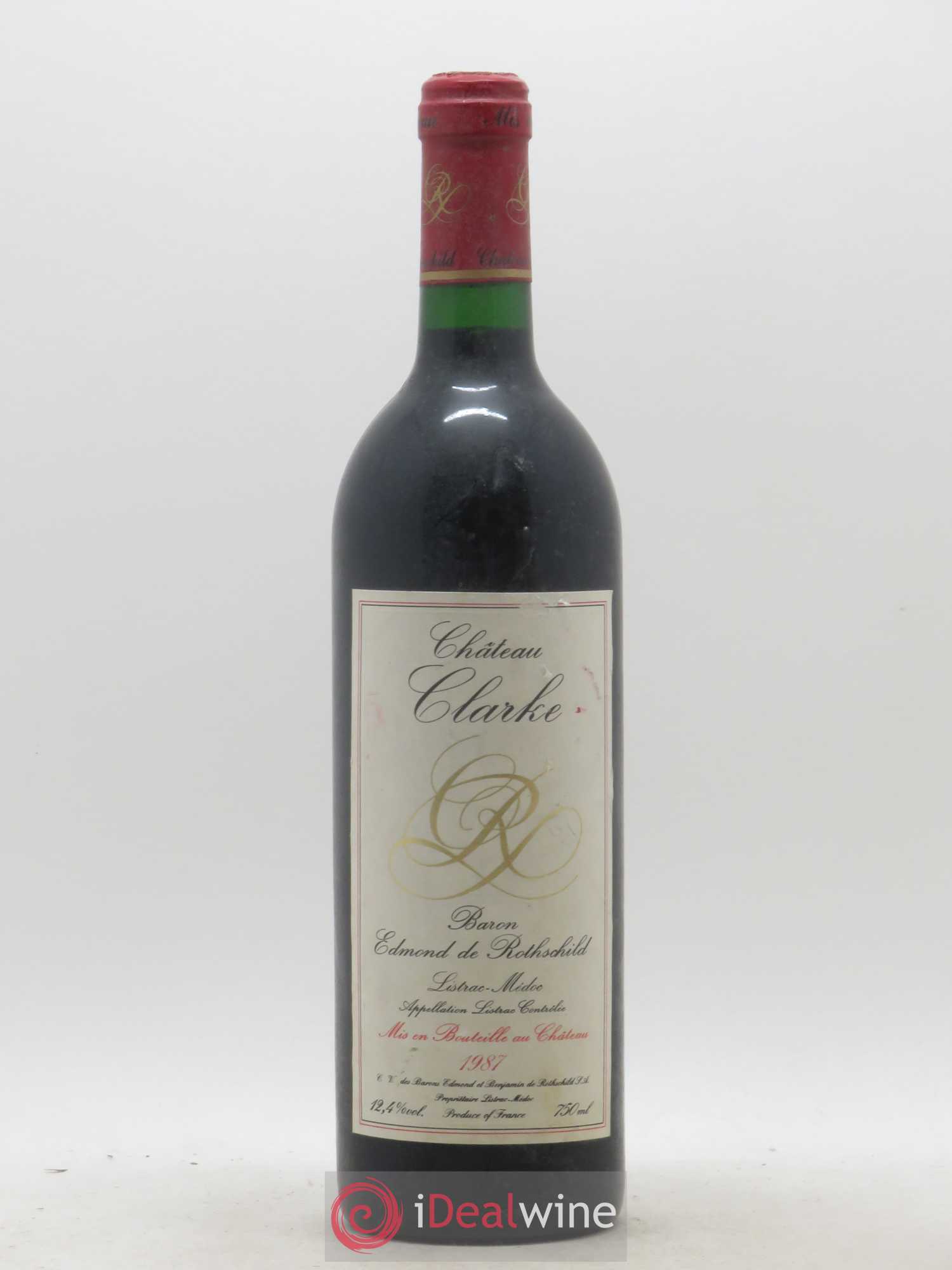 Château Clarke 1987 - Lot de 1 bouteille - 0