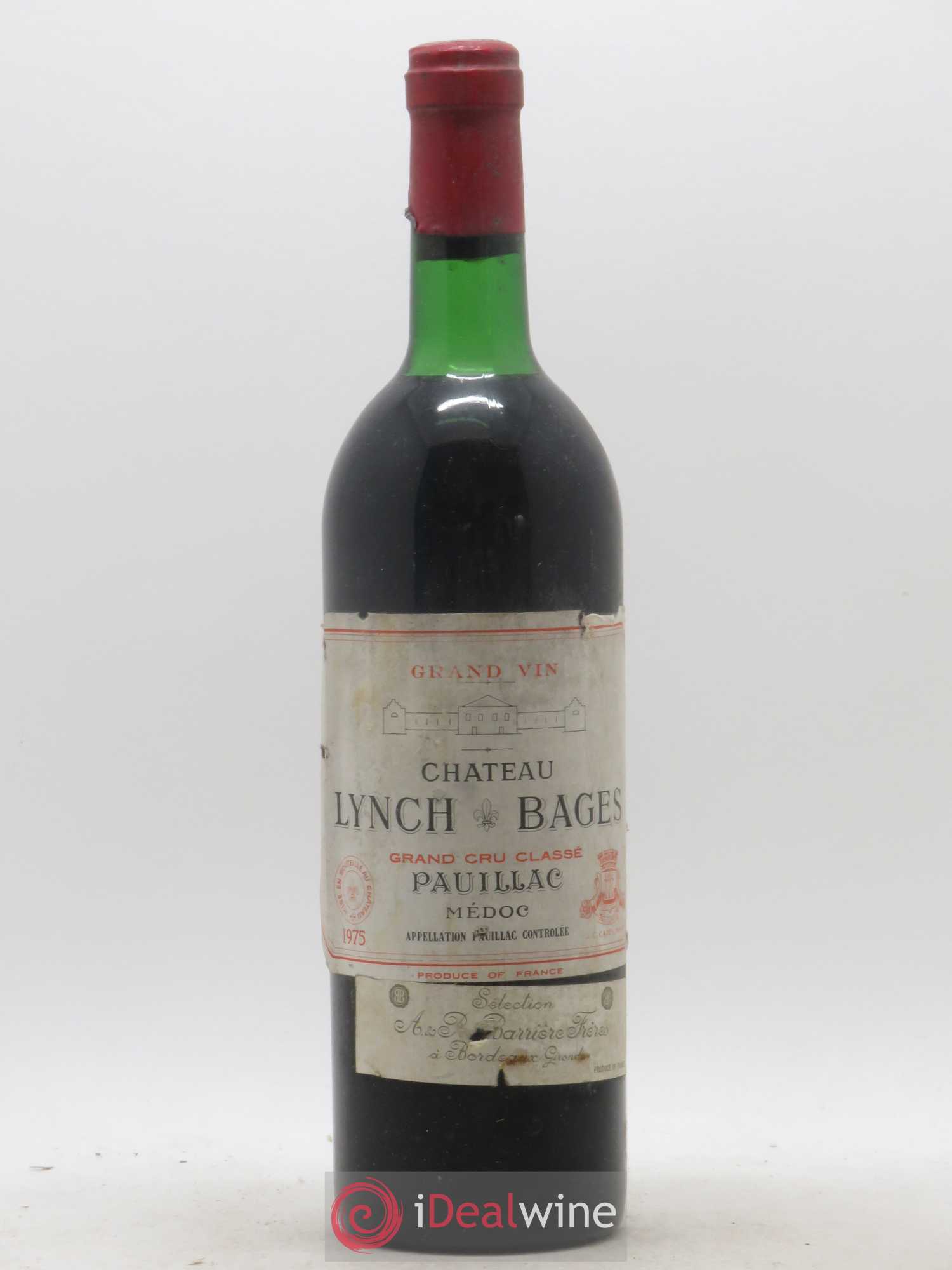 Château Lynch Bages 5ème Grand Cru Classé 1975 - Lot de 1 bouteille - 0