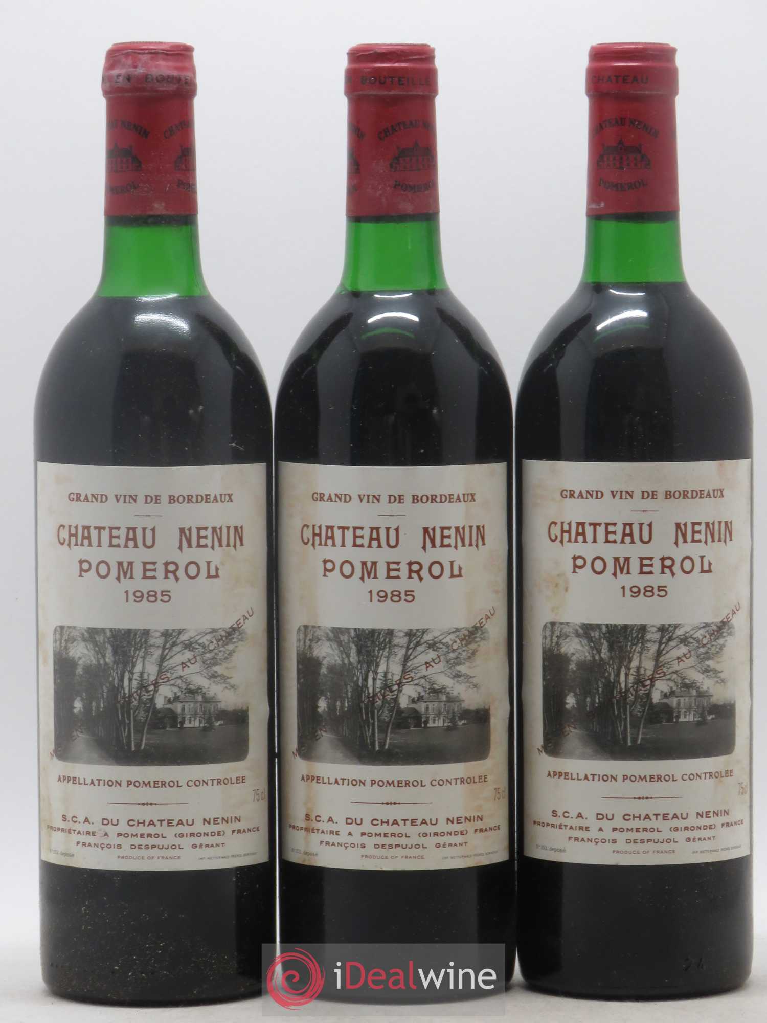 Château Nenin 1985 - Lot de 3 bouteilles - 0