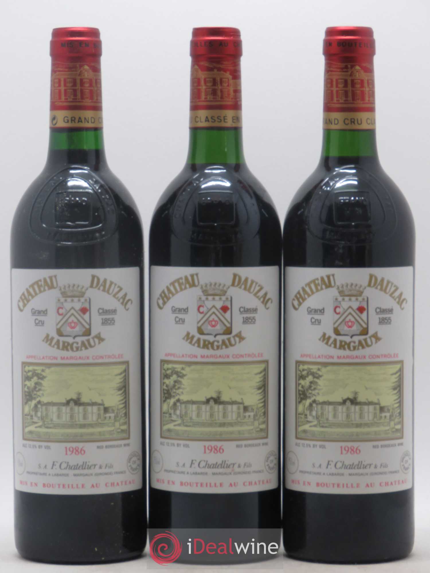 Château Dauzac 5ème Grand Cru Classé 1986 - Lot de 12 bouteilles - 1
