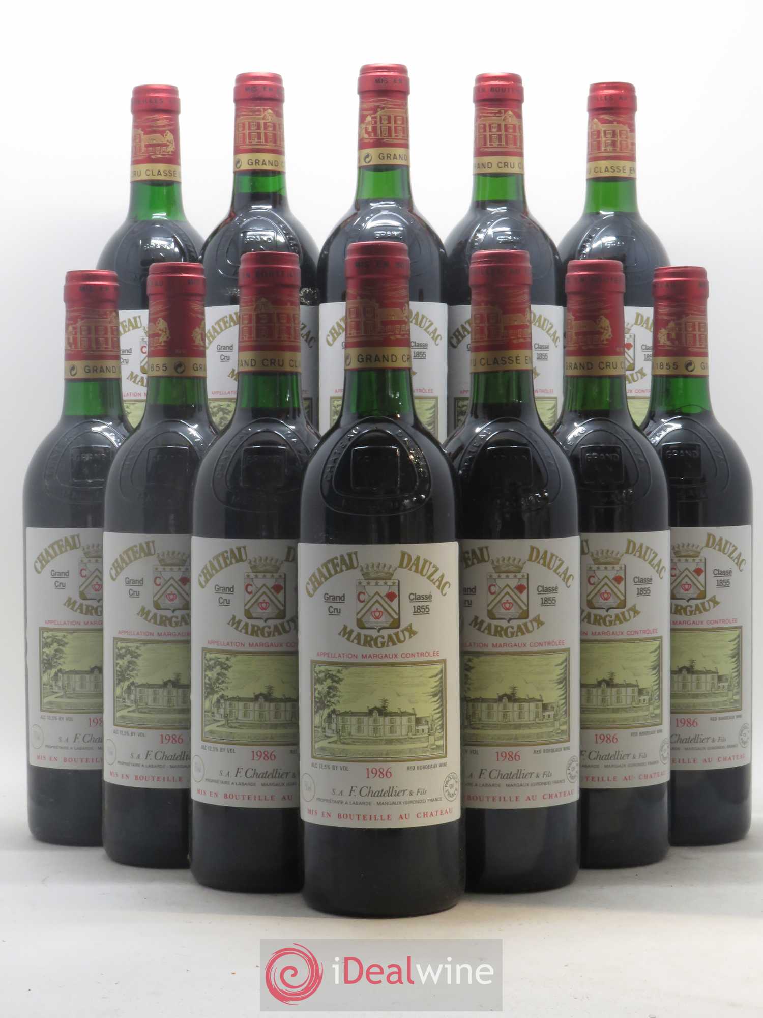 Château Dauzac 5ème Grand Cru Classé 1986 - Lot de 12 bouteilles - 0