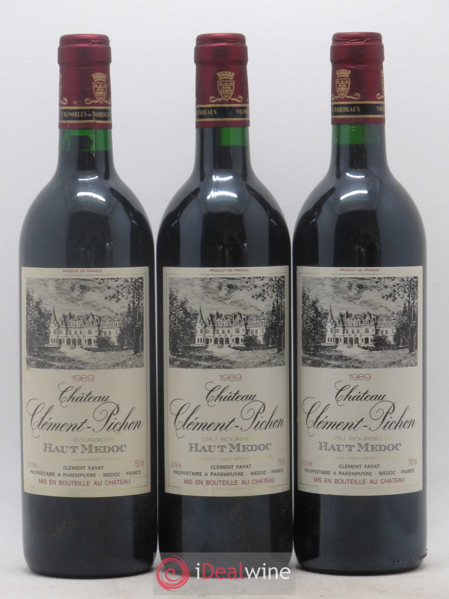 Château Clément-Pichon Cru Bourgeois 1989 - Lot de 12 bouteilles - 2