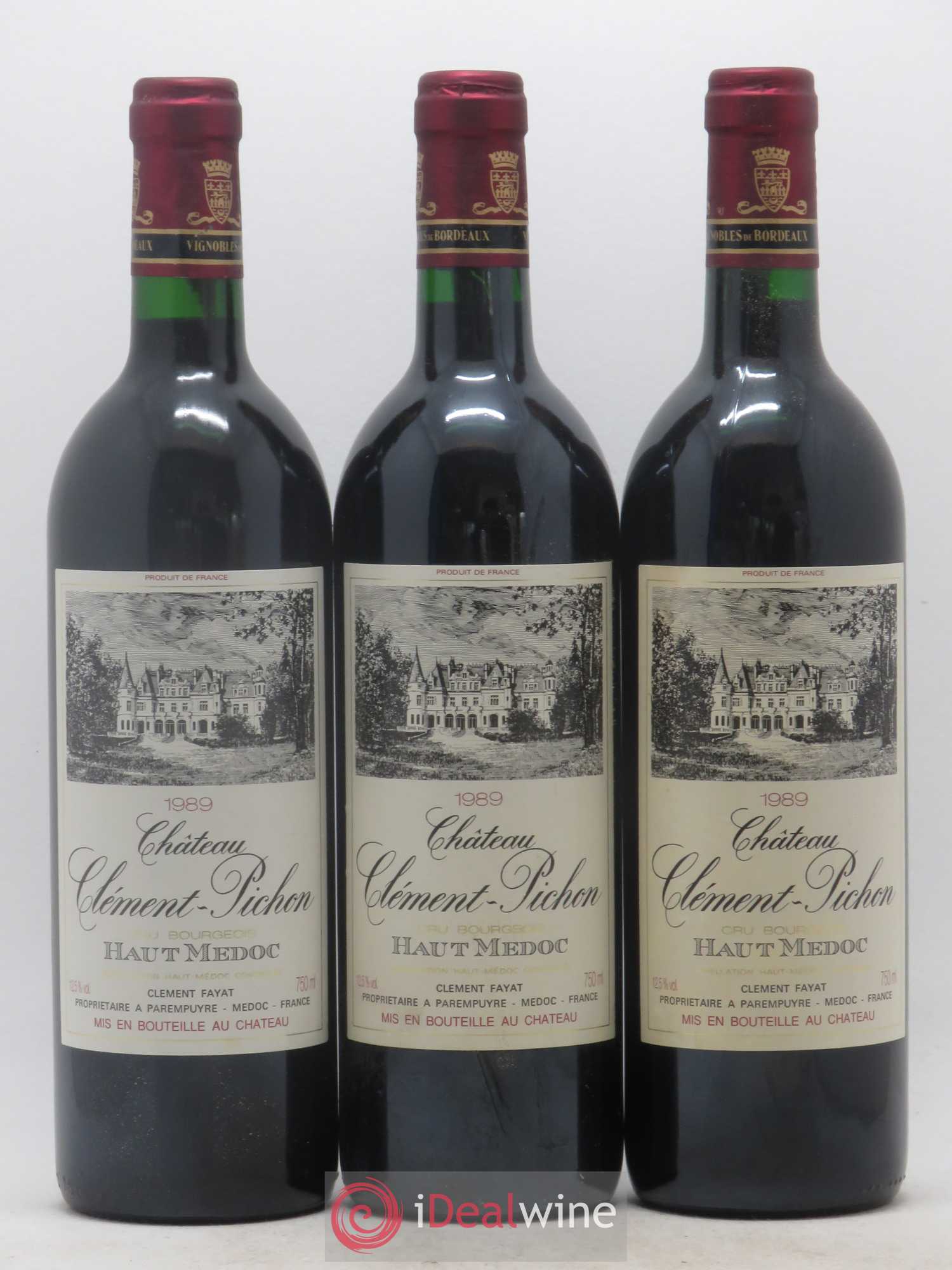 Château Clément-Pichon Cru Bourgeois 1989 - Lot de 12 bouteilles - 3