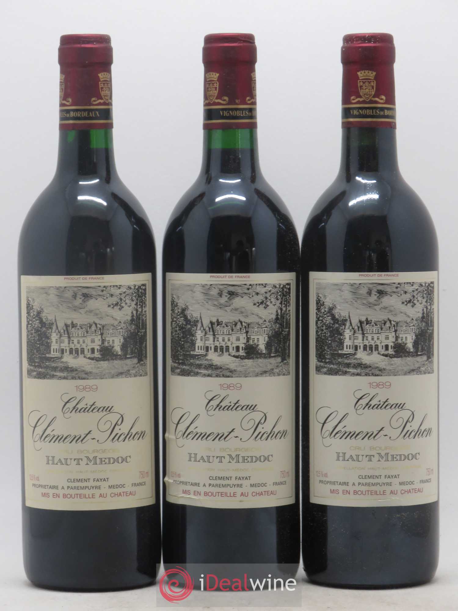 Château Clément-Pichon Cru Bourgeois 1989 - Lot de 12 bouteilles - 4