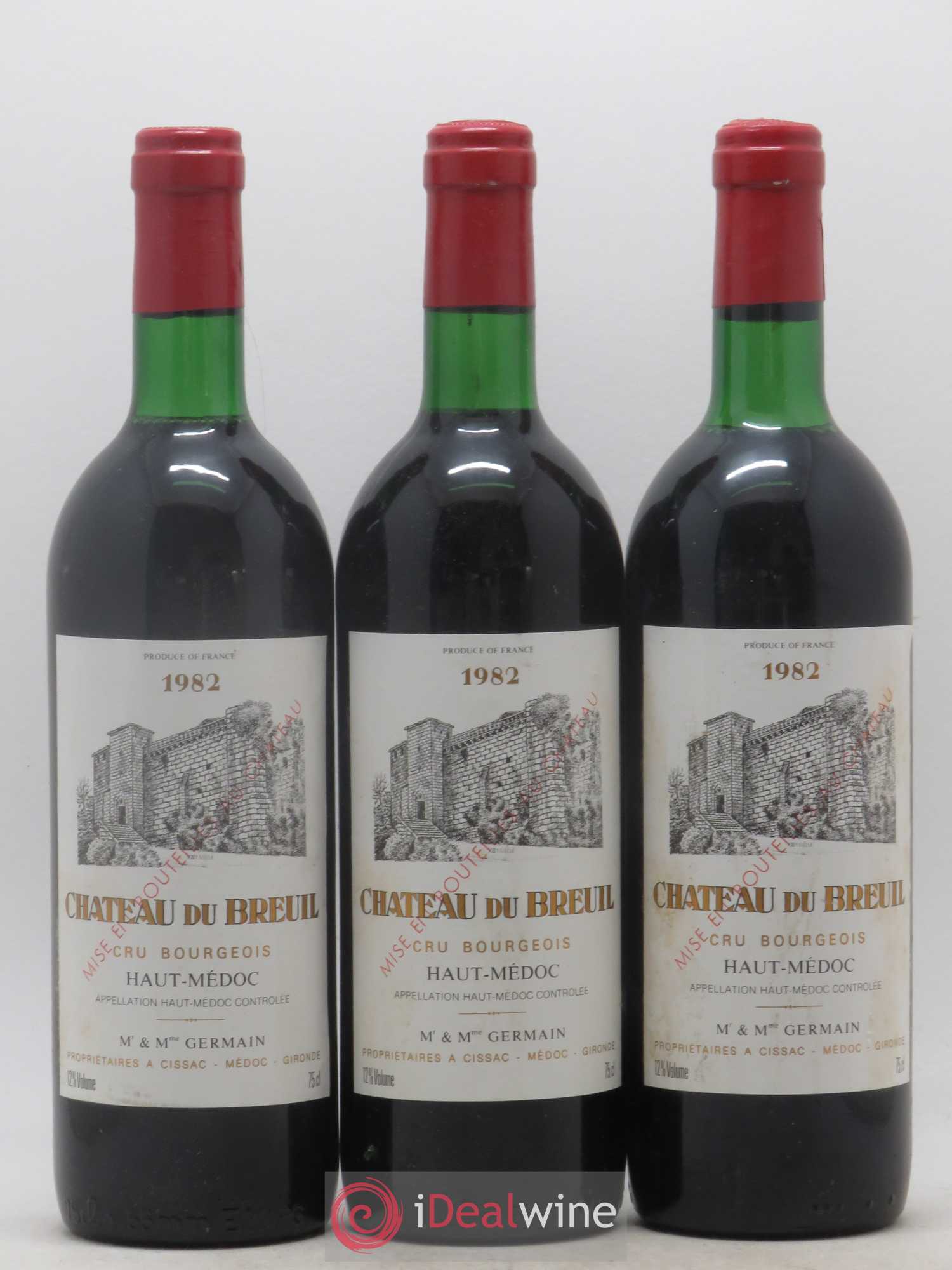 Château du Breuil Cru Bourgeois 1982 - Lot of 12 bottles - 2