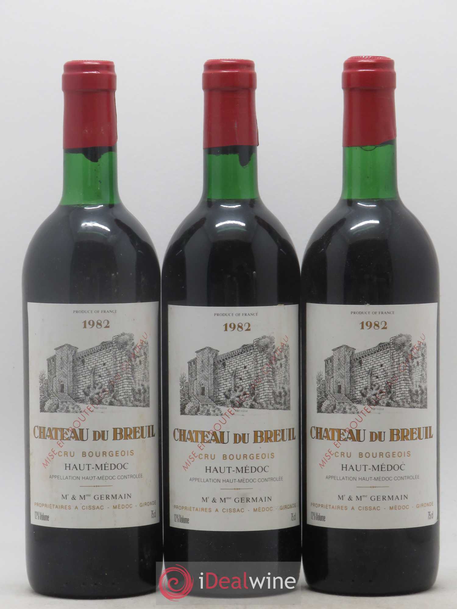 Château du Breuil Cru Bourgeois 1982 - Lot of 12 bottles - 3