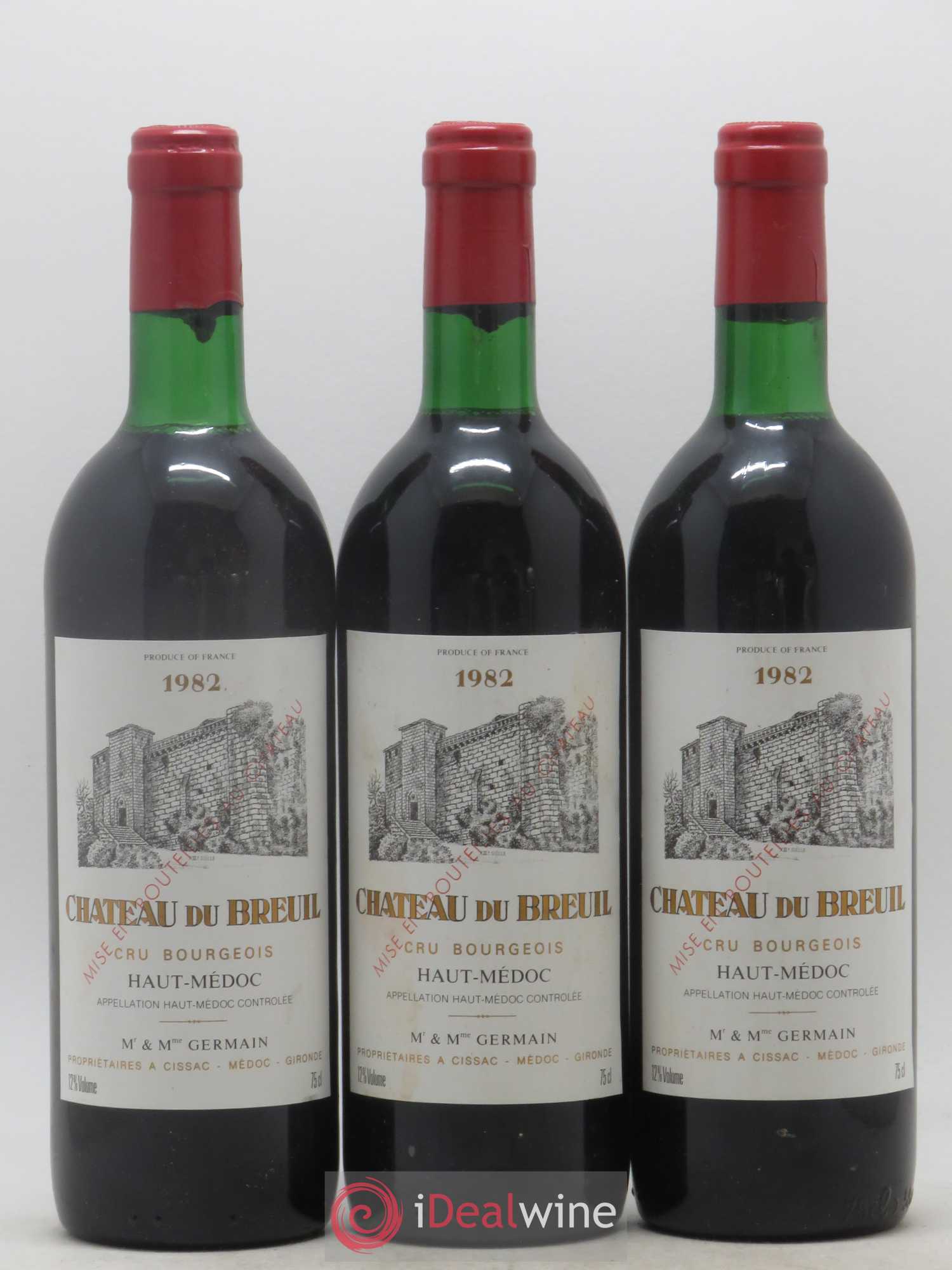 Château du Breuil Cru Bourgeois 1982 - Lot of 12 bottles - 4