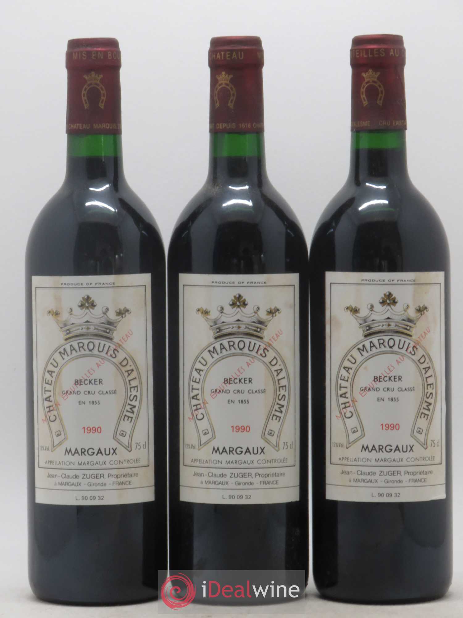Château Marquis d'Alesme 1990 - Lot de 12 bouteilles - 3