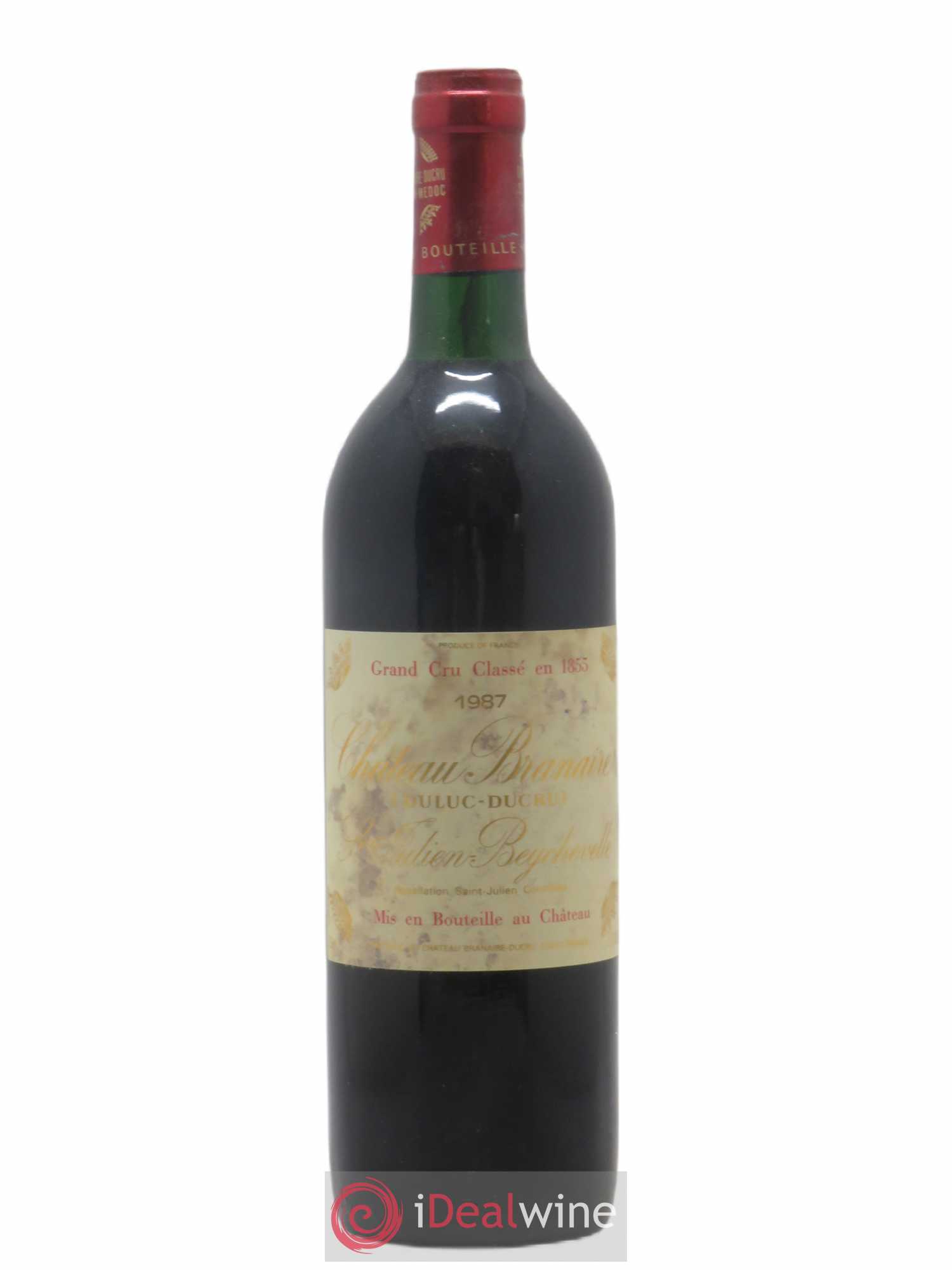 Château Branaire Ducru 4ème Grand Cru Classé 1987 - Lot de 1 bouteille - 0