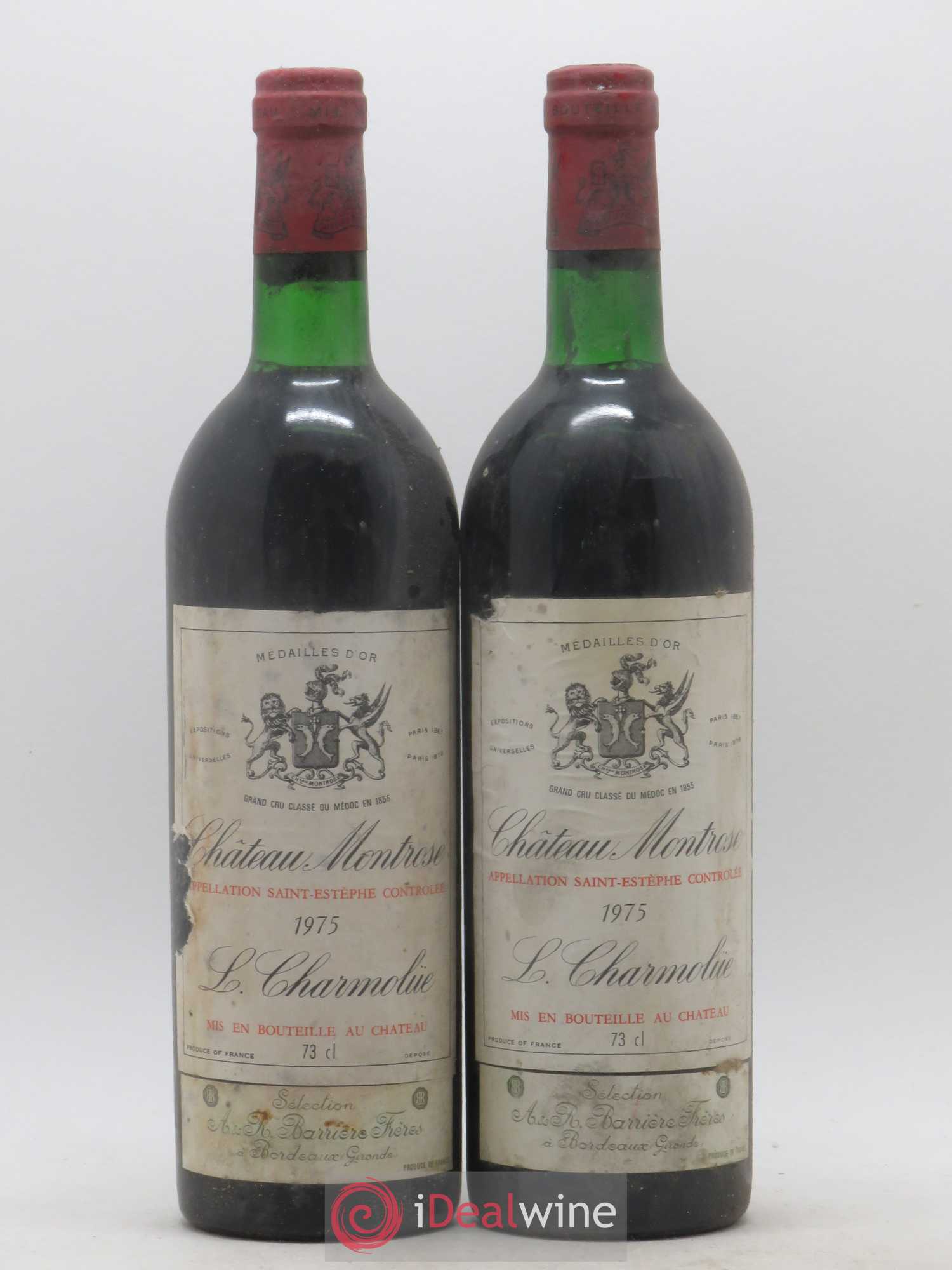 Château Montrose 2ème Grand Cru Classé 1975 - Lot de 2 bouteilles - 0