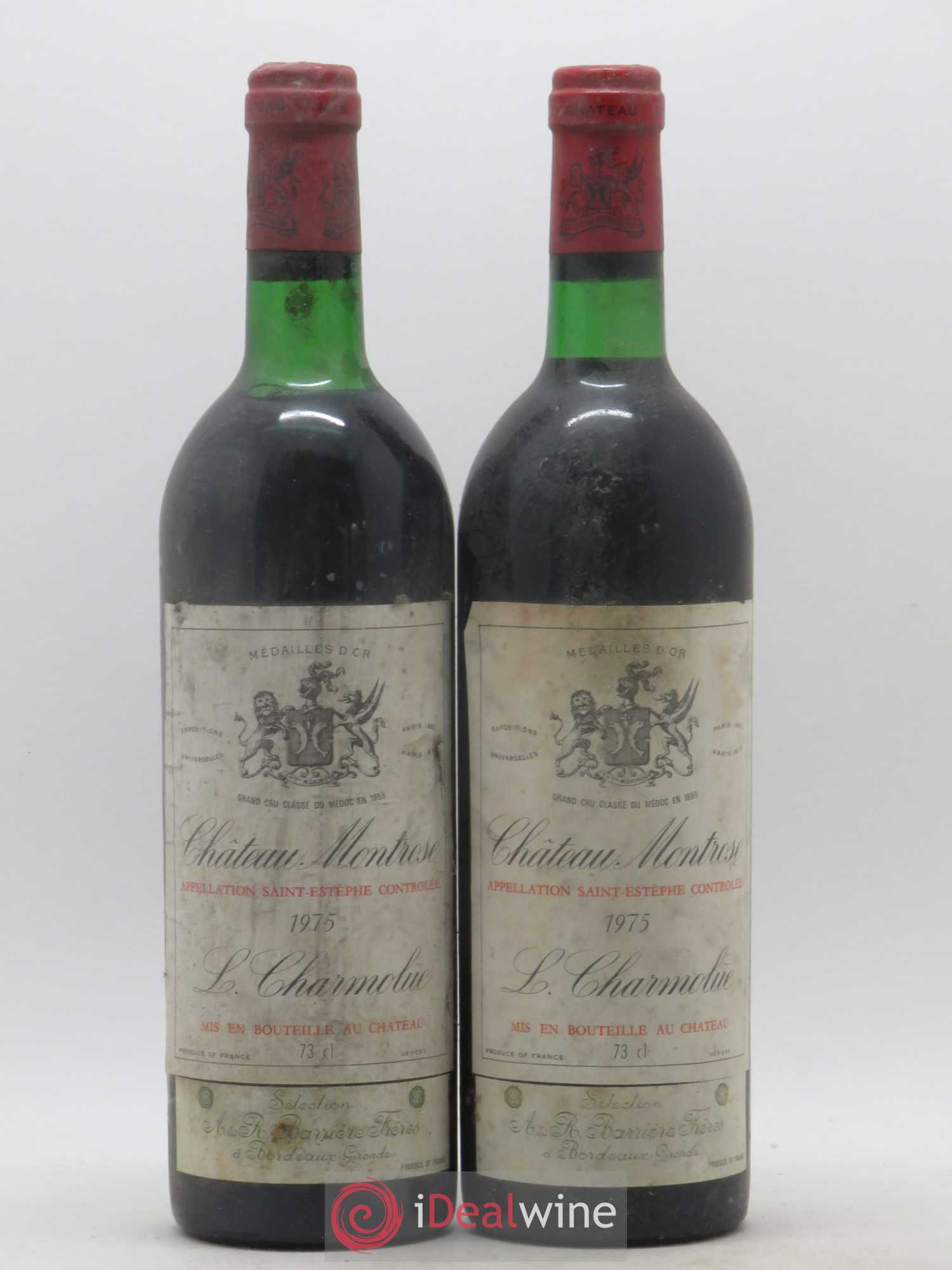 Château Montrose 2ème Grand Cru Classé 1975 - Lot de 2 bouteilles - 0