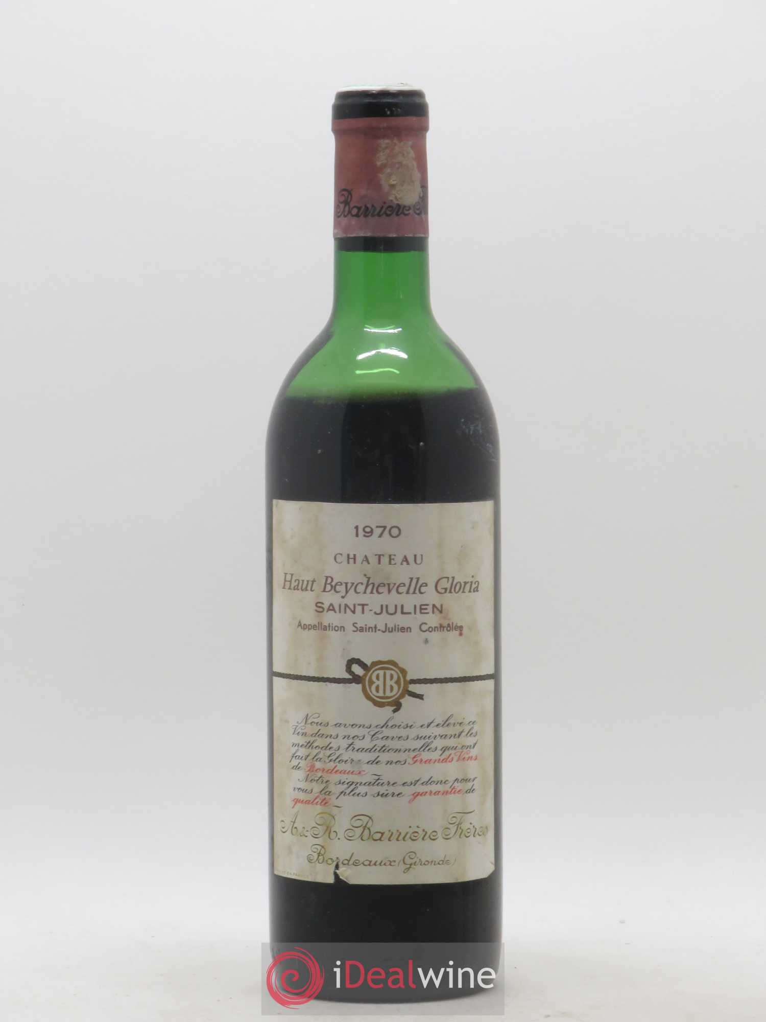 Saint-Julien Haut Beychevelle Gloria 1970 - Posten von 1 Flasche - 0