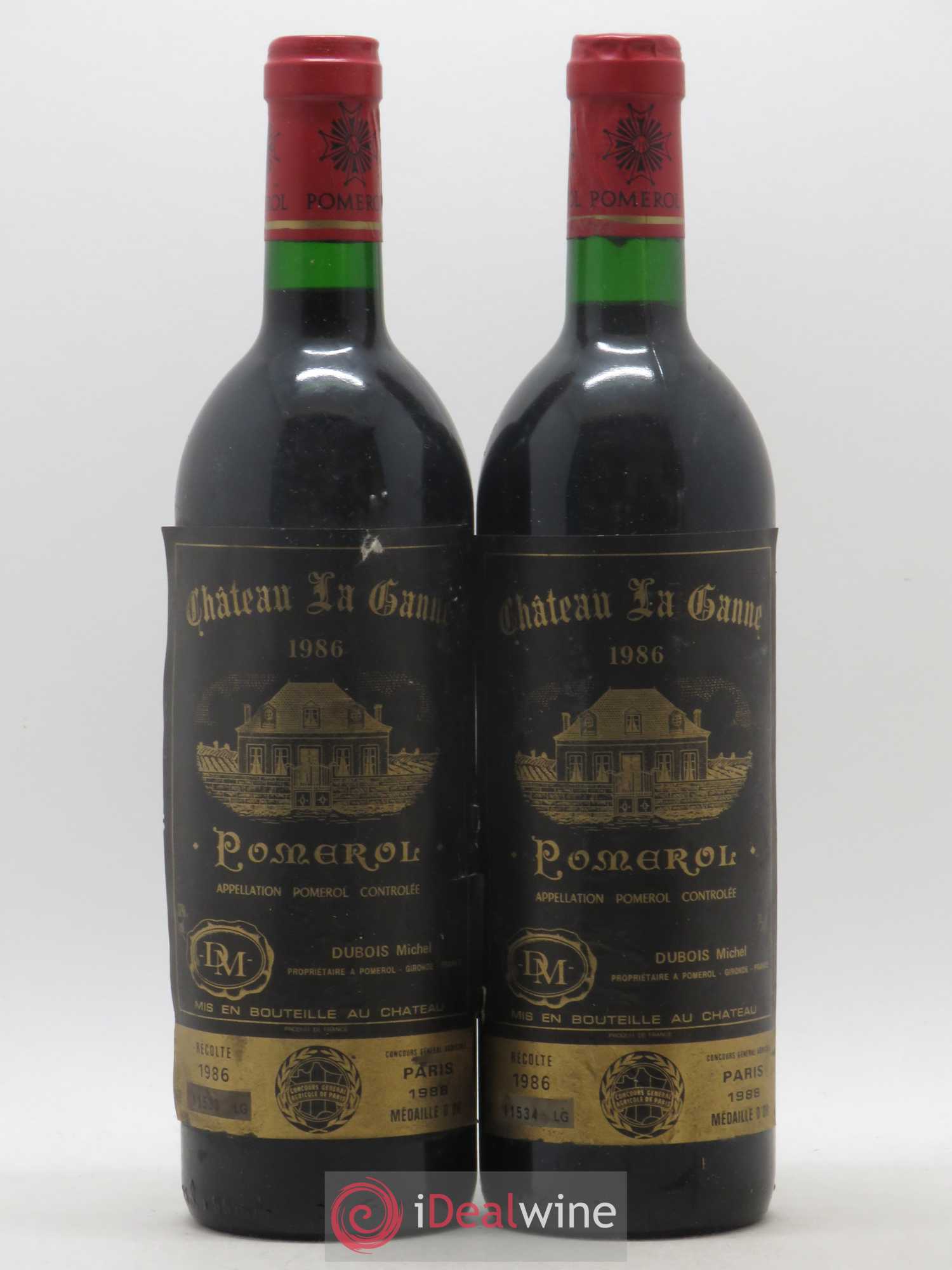 Château la Ganne 1986 - Lot de 2 bouteilles - 0