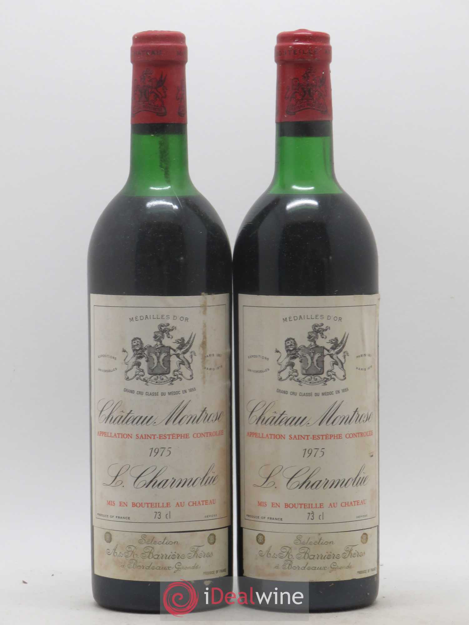 Château Montrose 2ème Grand Cru Classé 1975 - Lot de 2 bouteilles - 0