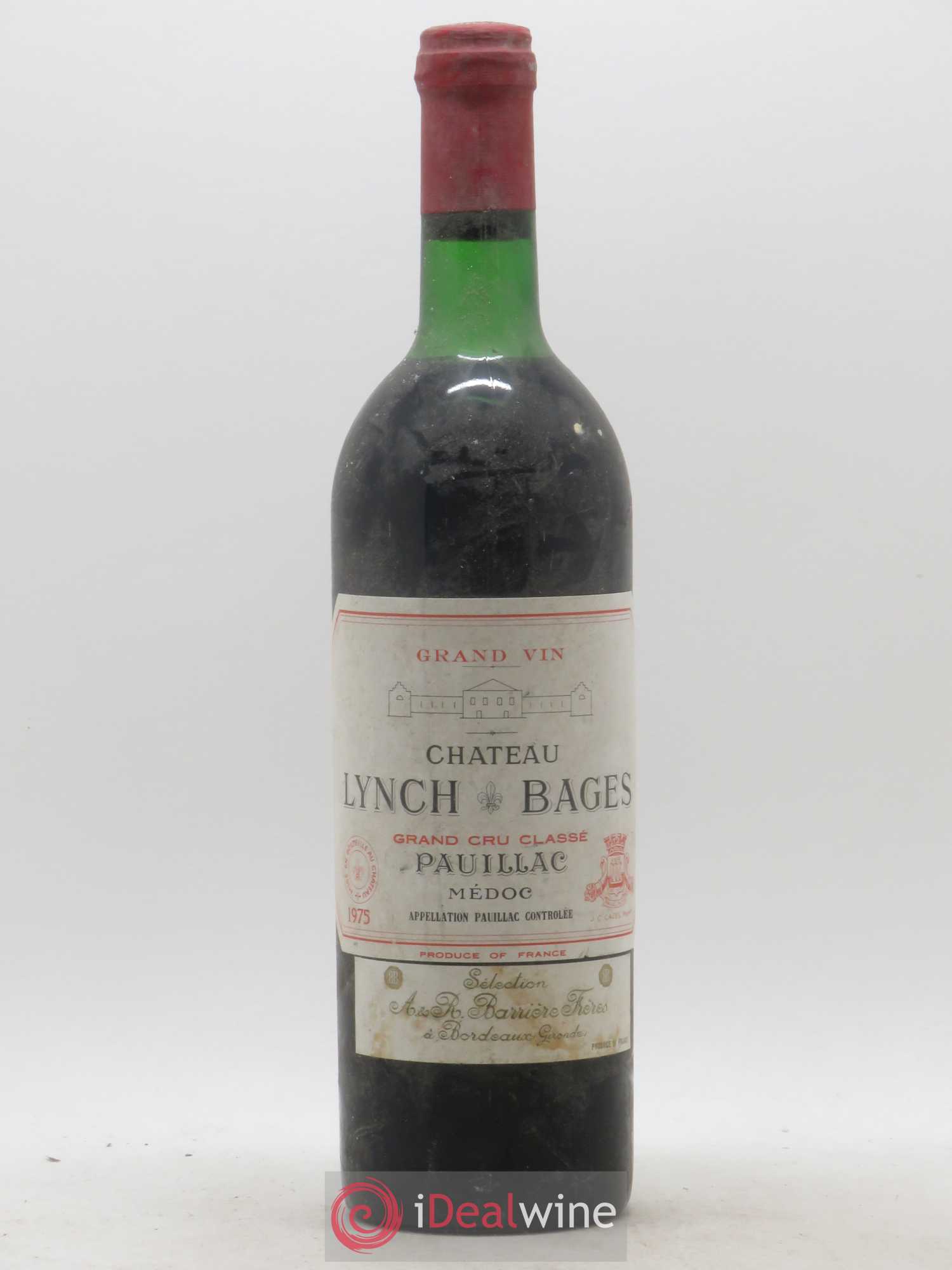 Château Lynch Bages 5ème Grand Cru Classé 1975 - Lot de 1 bouteille - 0