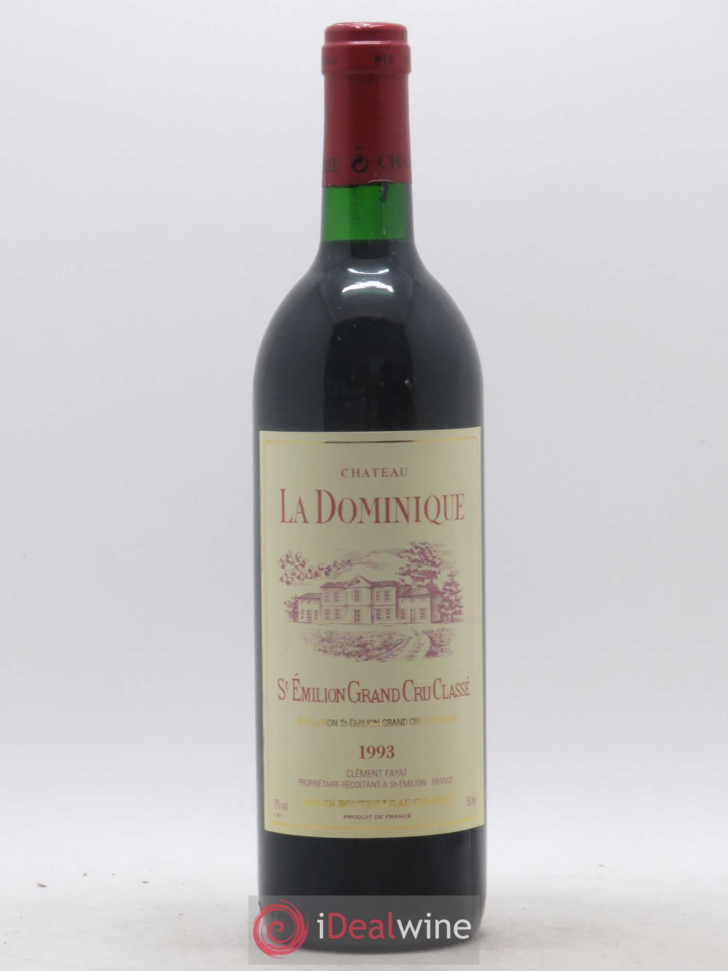 Château la Dominique Grand Cru Classé 1993 - Lot de 1 bouteille - 0