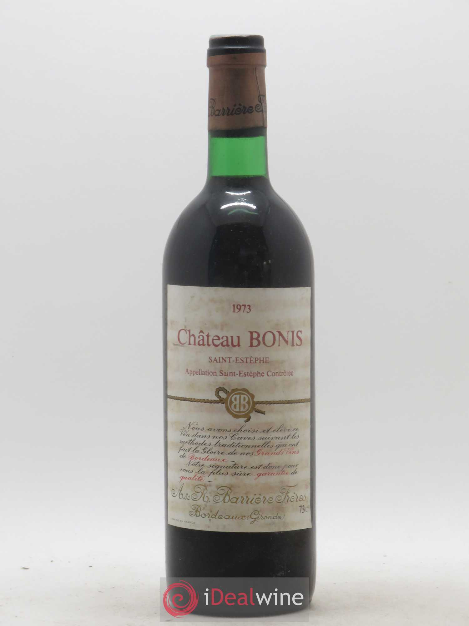 Saint-Estèphe Château Bonis 1973 - Lot de 1 bouteille - 0